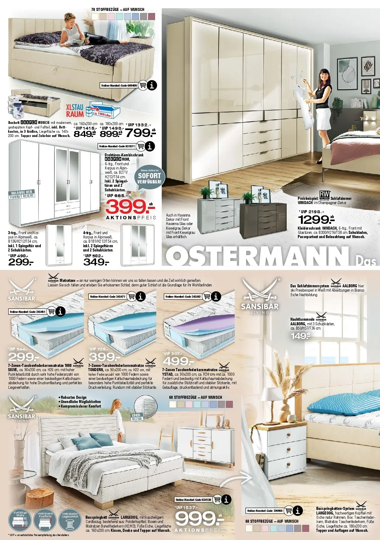 Ostermann Neue Möbel wirken Wunder (ab 23.05.2026) zum Blättern | Seite: 8 | Produkte: Bett, Decke, Topper, Box