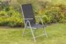 Gartensessel "Amalfi" klappbar verstellbar Metall/Textil