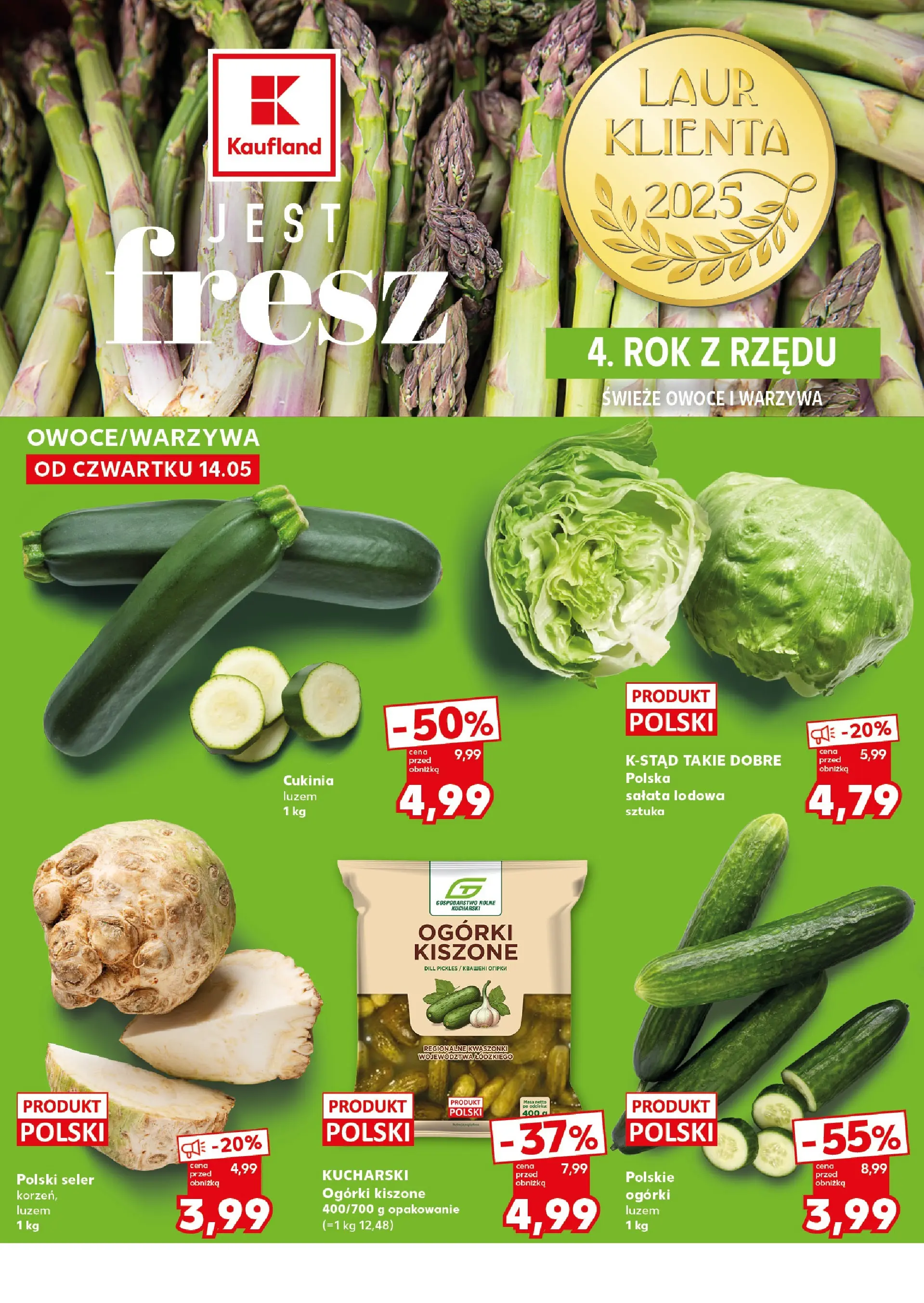 Kaufland gazetka - Super Sobota od 16.05.2026 - od jutra PDF | Strona: 6 | Produkty: Cukinia, Ogórki, Warzywa, Owoce