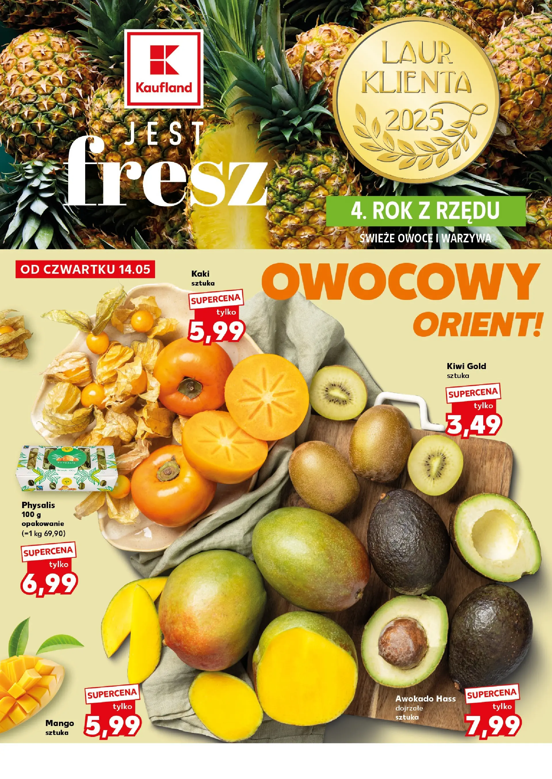 Kaufland gazetka - Super Sobota od 16.05.2026 - od jutra PDF | Strona: 8 | Produkty: Kaki, Awokado, Warzywa, Owoce