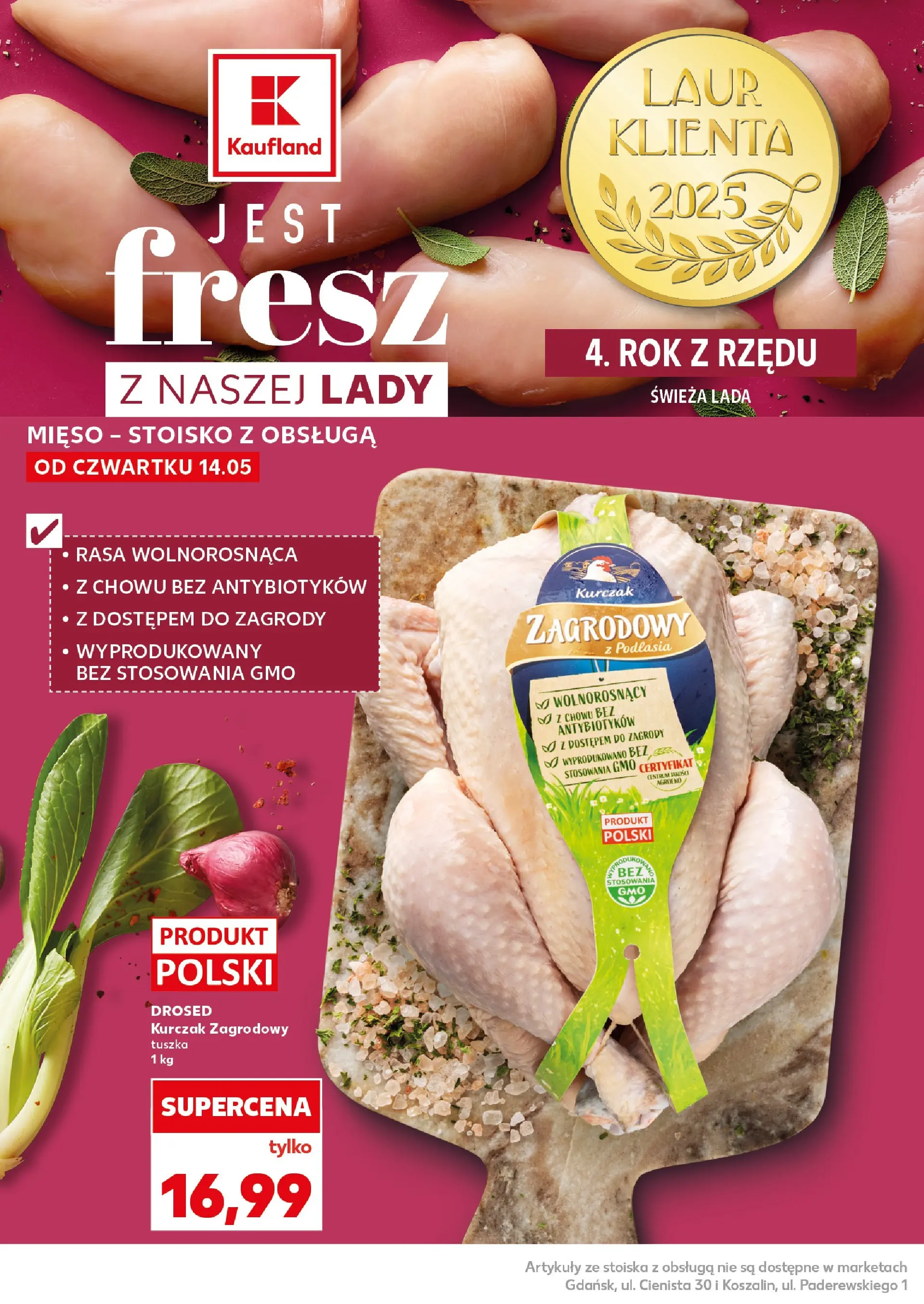 Kaufland gazetka - Super Sobota od 16.05.2026 - od jutra PDF | Strona: 10 | Produkty: Kurczak, Mięso, Kurczak zagrodowy