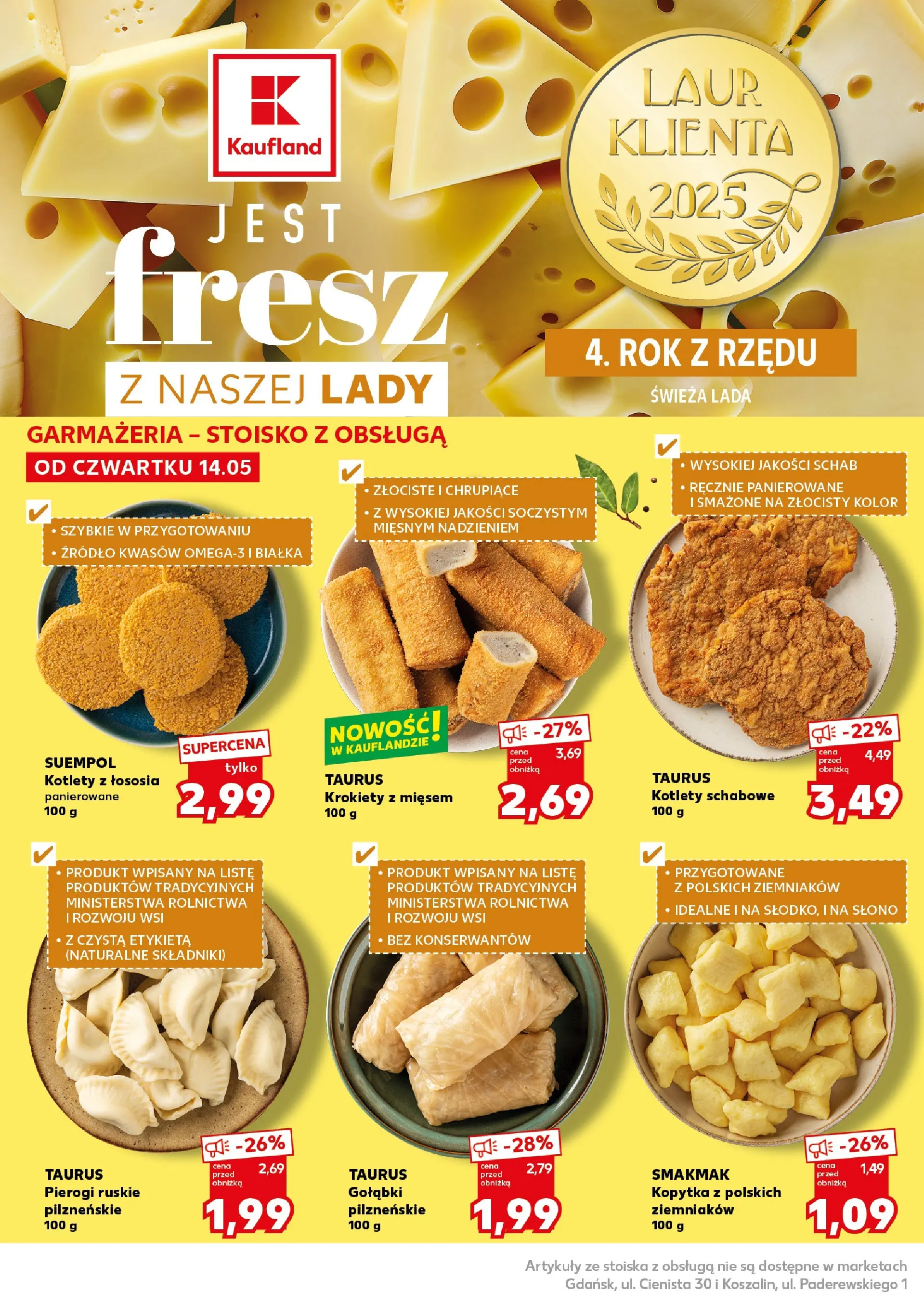 Kaufland gazetka - Super Sobota od 16.05.2026 - od jutra PDF | Strona: 12 | Produkty: Schab, Krokiety, Kopytka, Kotlety