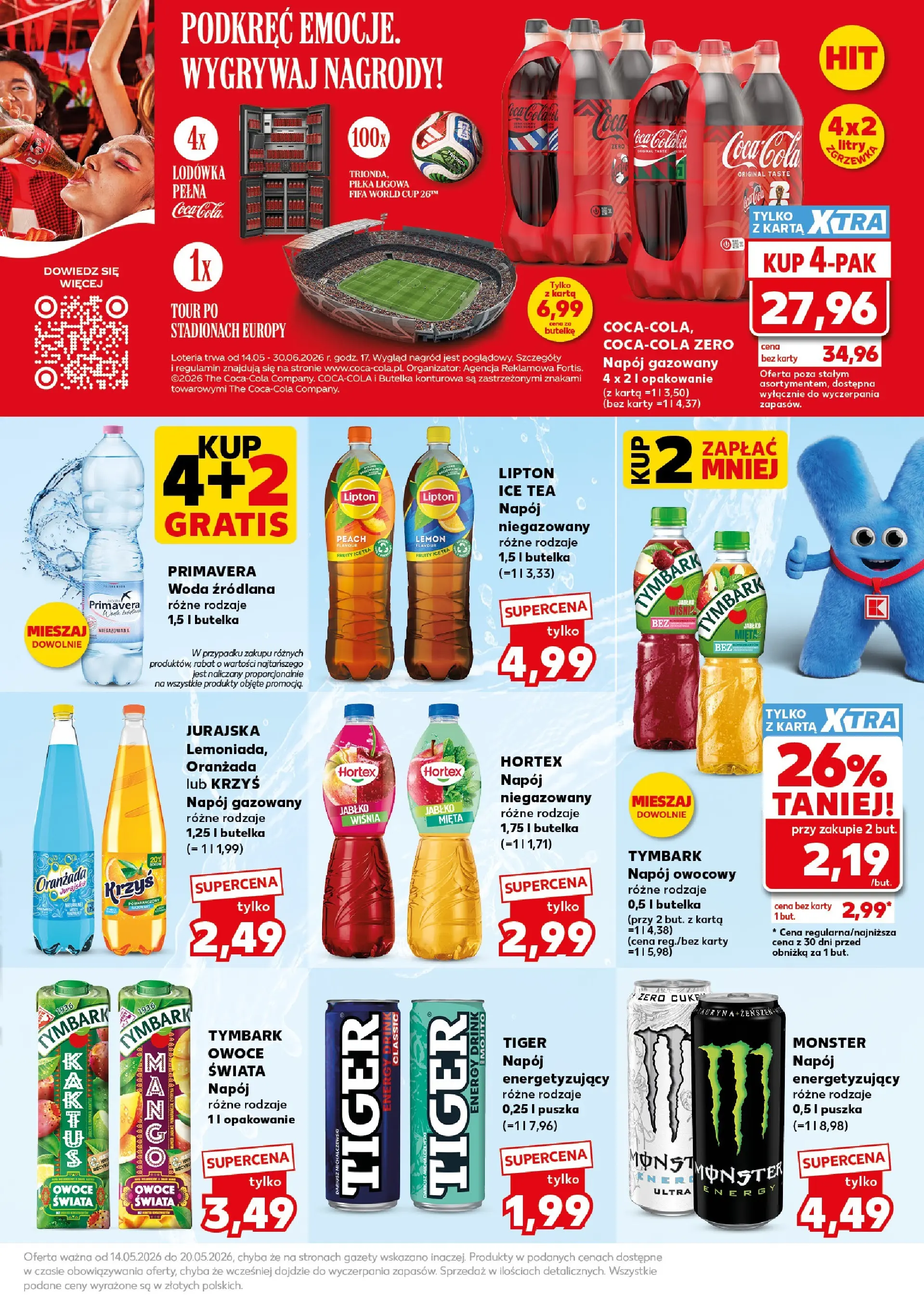 Kaufland gazetka - Super Sobota od 16.05.2026 - od jutra PDF | Strona: 19 | Produkty: Ice Tea, Coca Cola zero, Lodówka, Owoce