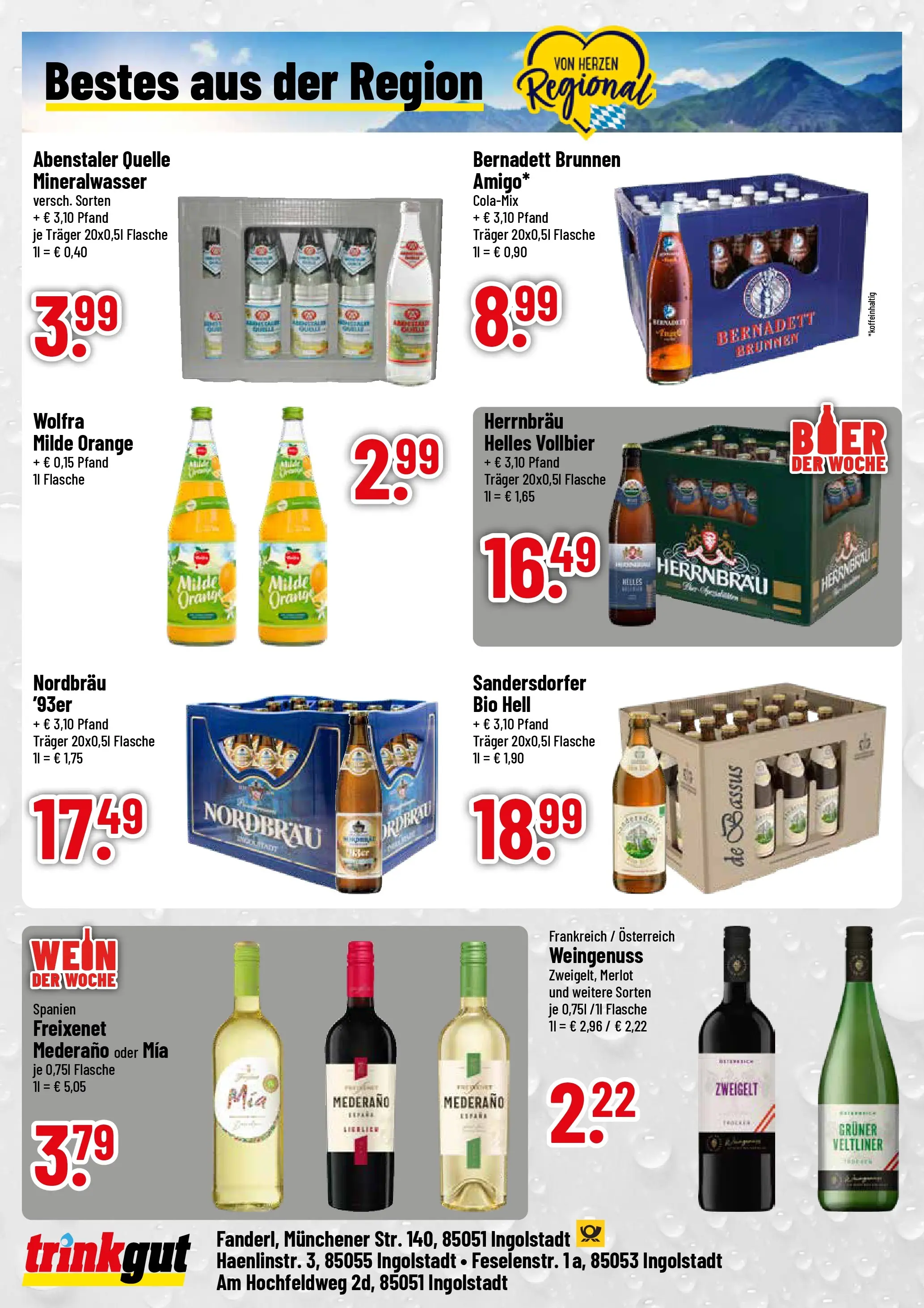Trinkgut Prospekt Ingolstadt	 (ab 17.05.2026) » Angebote online | Seite: 4 | Produkte: Freixenet, Merlot, Mineralwasser, Wein