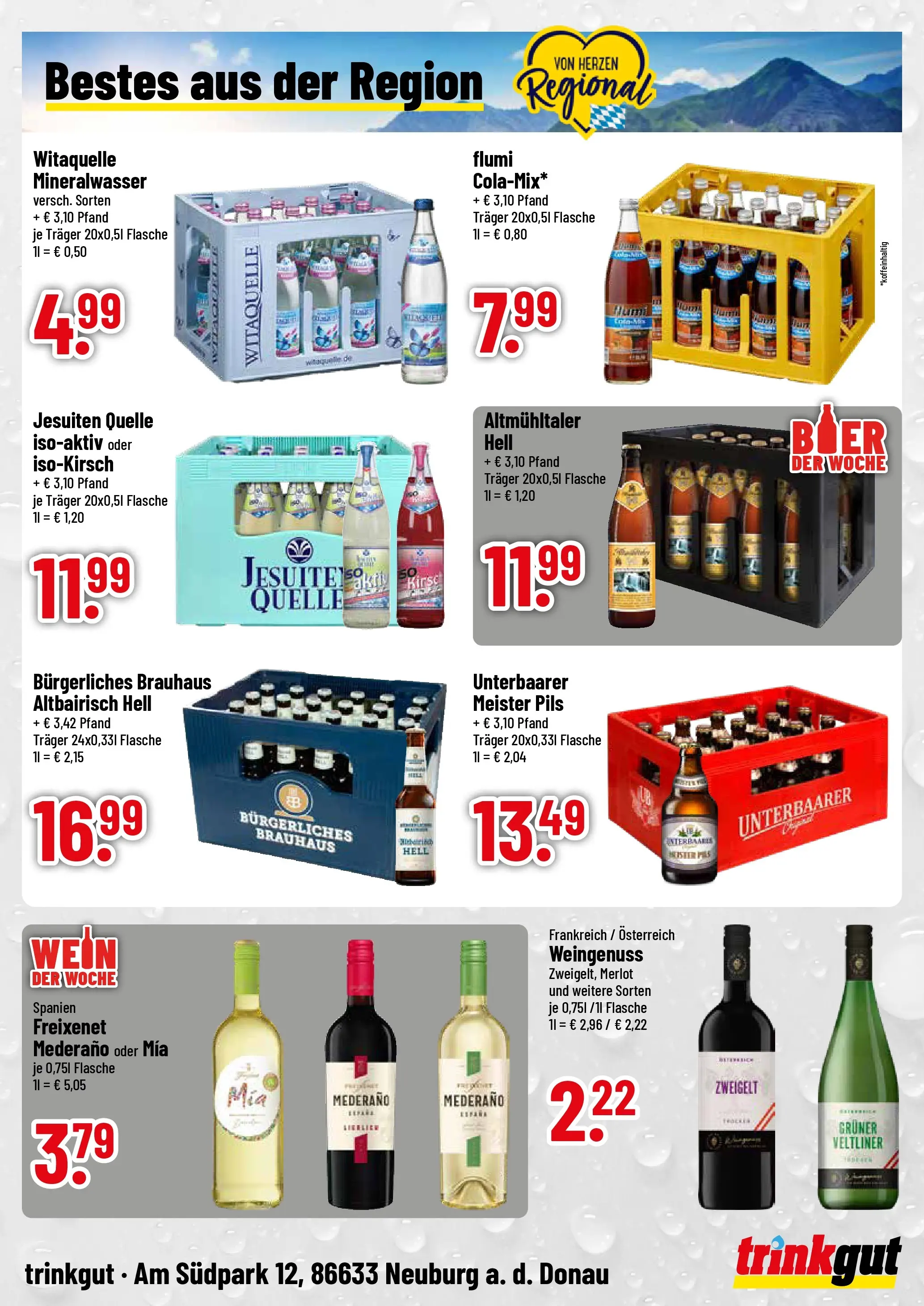 Trinkgut Prospekt Neuburg An Der Donau	 (ab 17.05.2026) » Angebote online | Seite: 4 | Produkte: Freixenet, Merlot, Mineralwasser, Wein