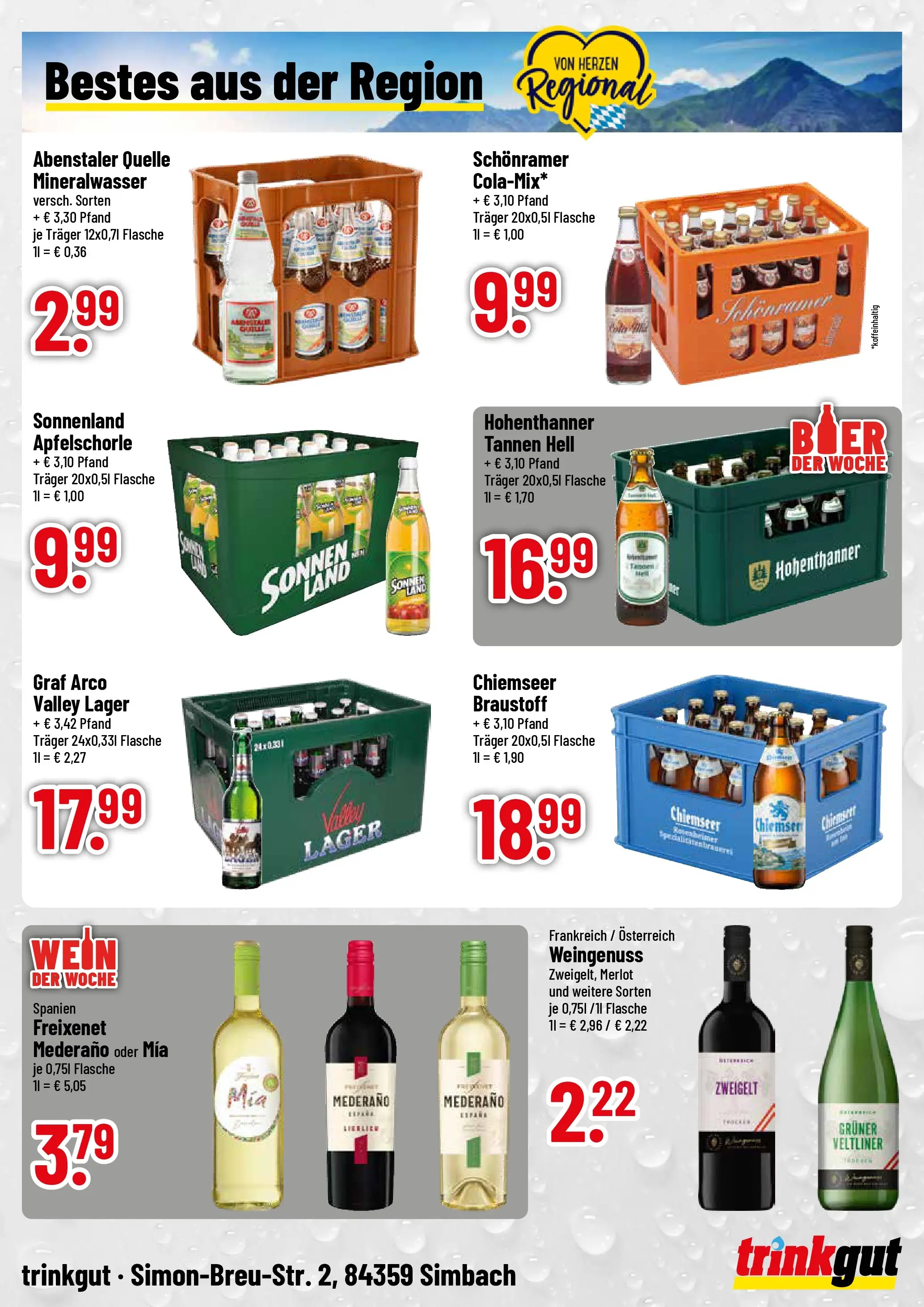 Trinkgut Prospekt Simbach/Inn	 (ab 17.05.2026) » Angebote online | Seite: 4 | Produkte: Freixenet, Merlot, Mineralwasser, Wein