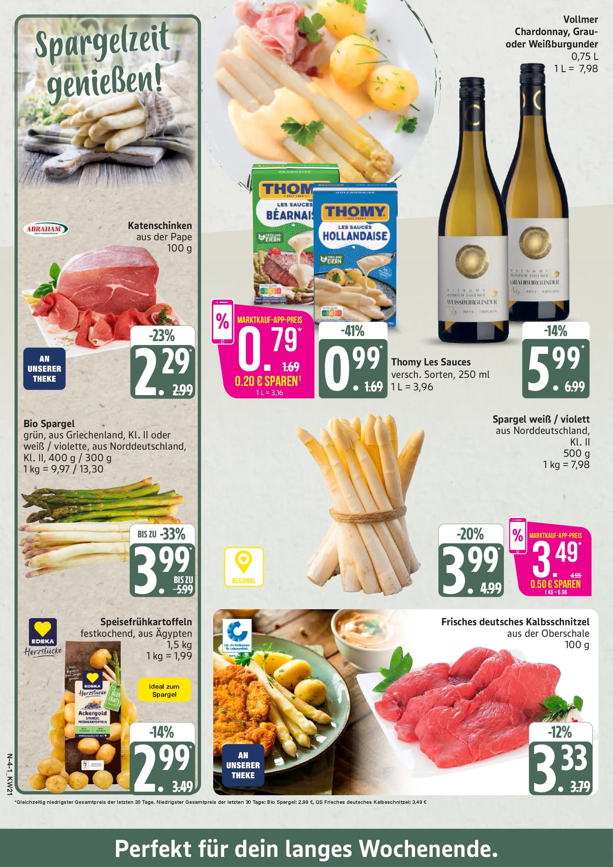Marktkauf Prospekt Neuenkirchen (ab 17.05.2026) » Angebote online | Seite: 4 | Produkte: Thomy les sauces, Theke, Spargel