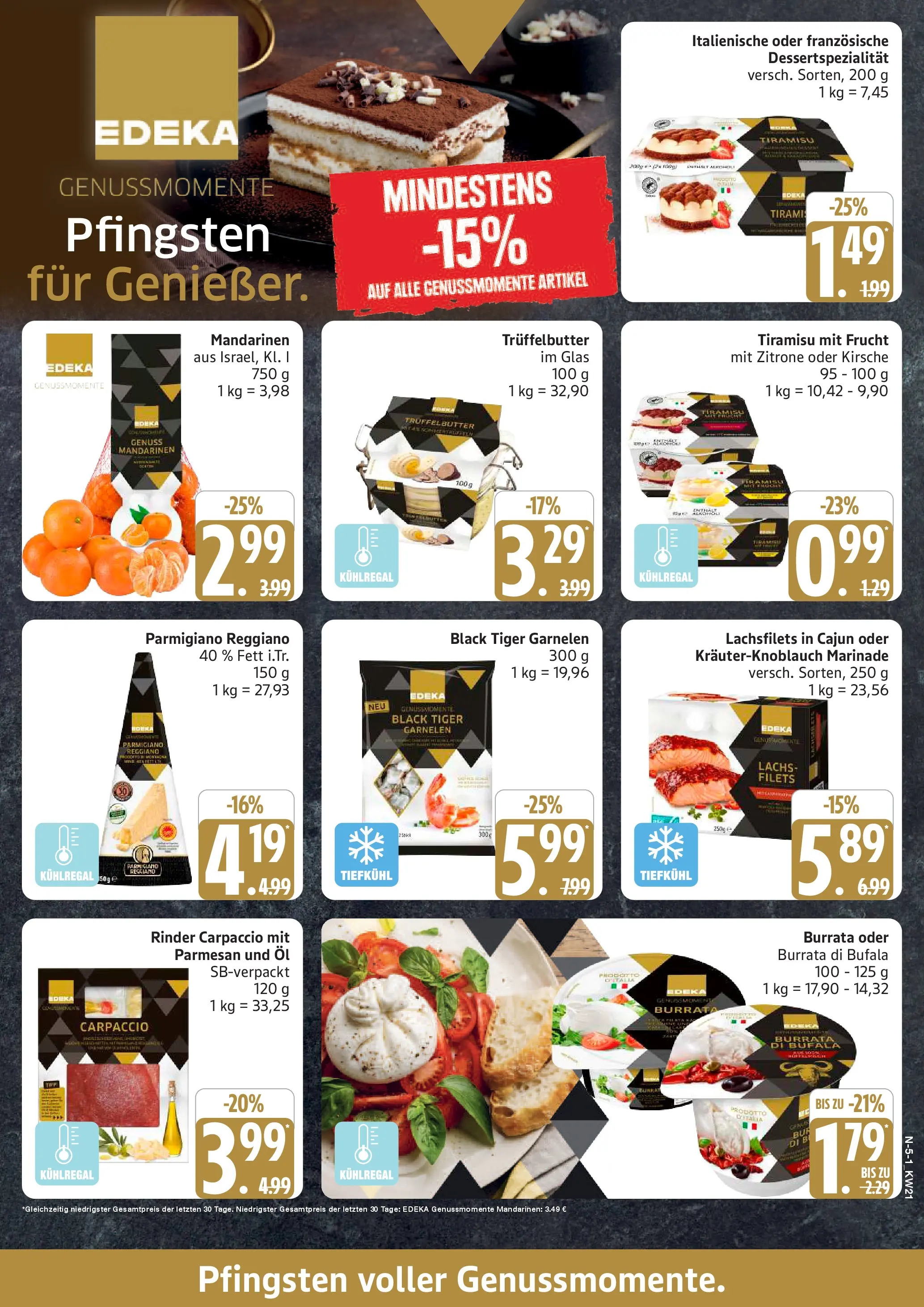 Edeka prospekt Schleswig	 (ab 17.05.2026) » Angebote Online | Seite: 5 | Produkte: Butter, Mandarinen, Zitrone, Tiger garnelen