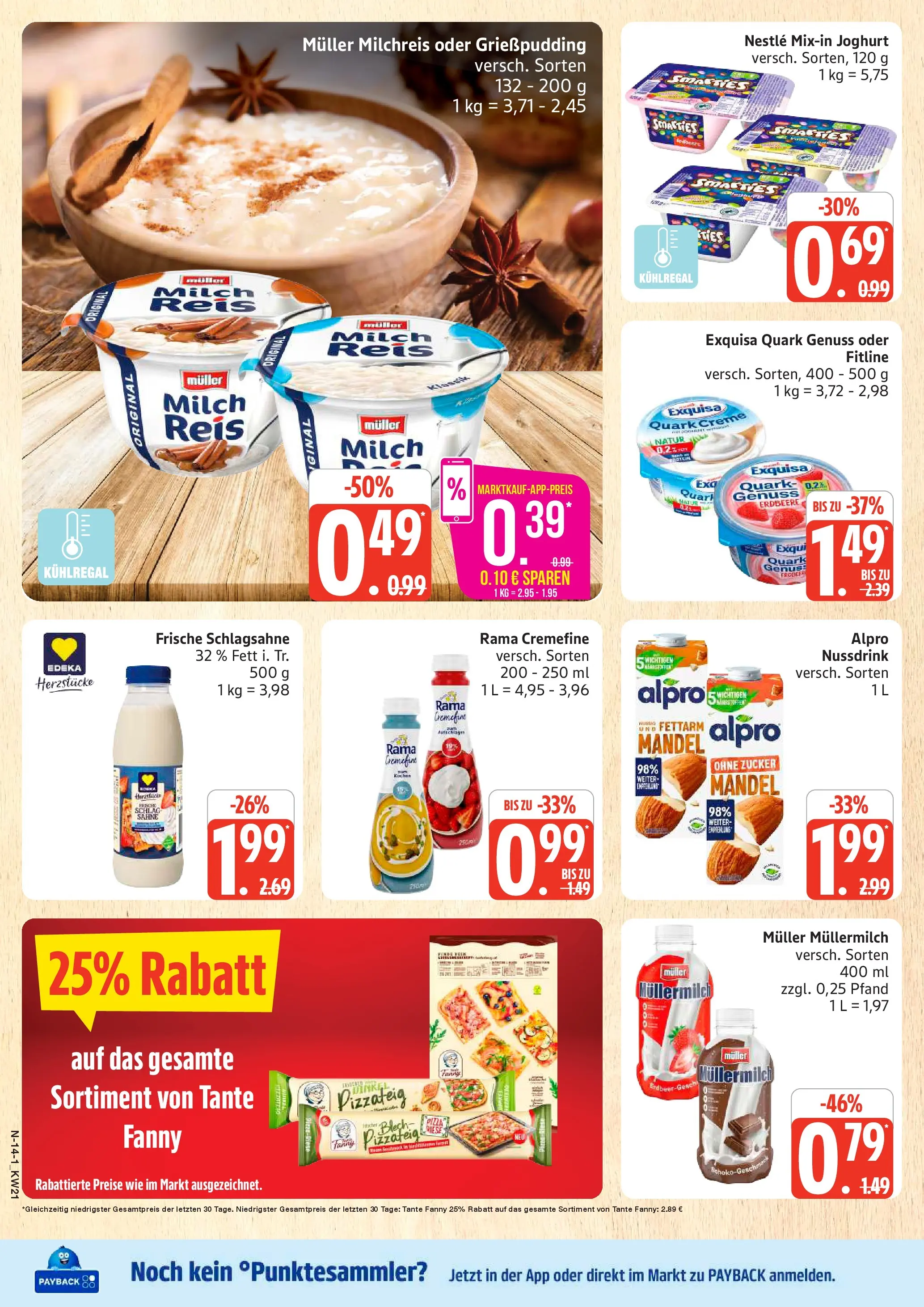 Marktkauf Prospekt Neuenkirchen (ab 17.05.2026) » Angebote online | Seite: 14 | Produkte: Creme, Exquisa, Alpro, Müllermilch