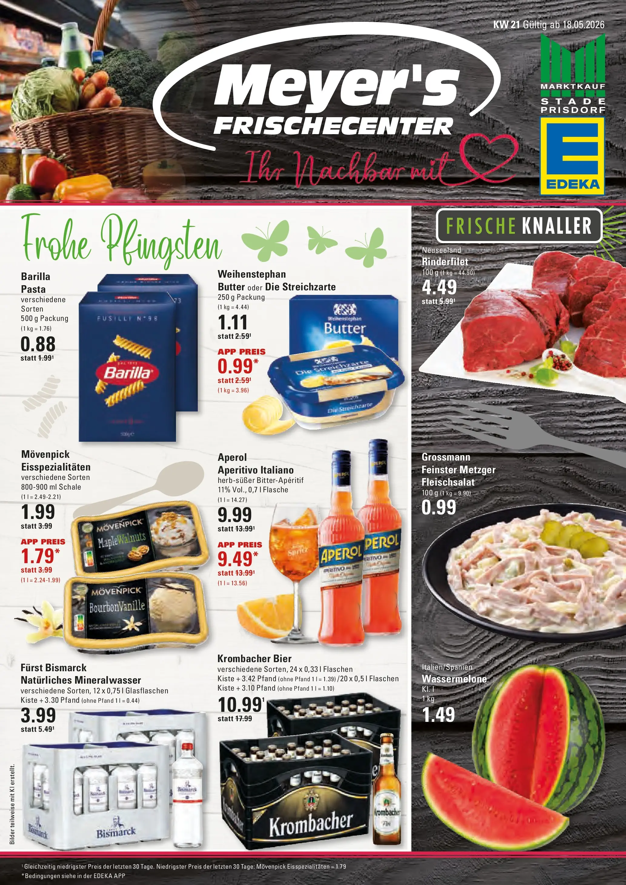 Edeka prospekt Stade	 (ab 17.05.2026) » Angebote Online | Seite: 1 | Produkte: Barilla, Bier, Bilder, Pasta