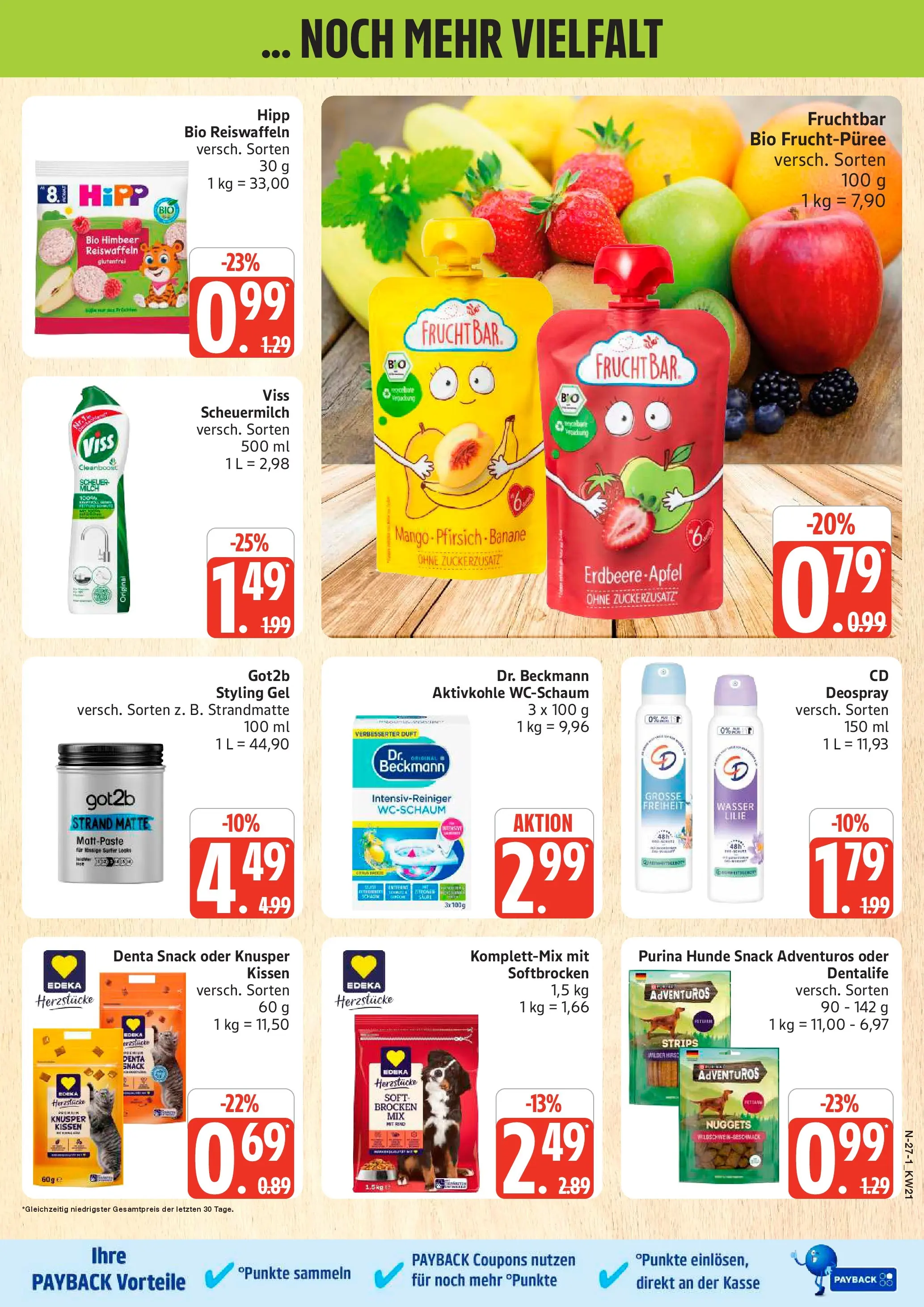 Edeka prospekt Schleswig	 (ab 17.05.2026) » Angebote Online | Seite: 27 | Produkte: Kissen, Äpfel, Mango, Pfirsich