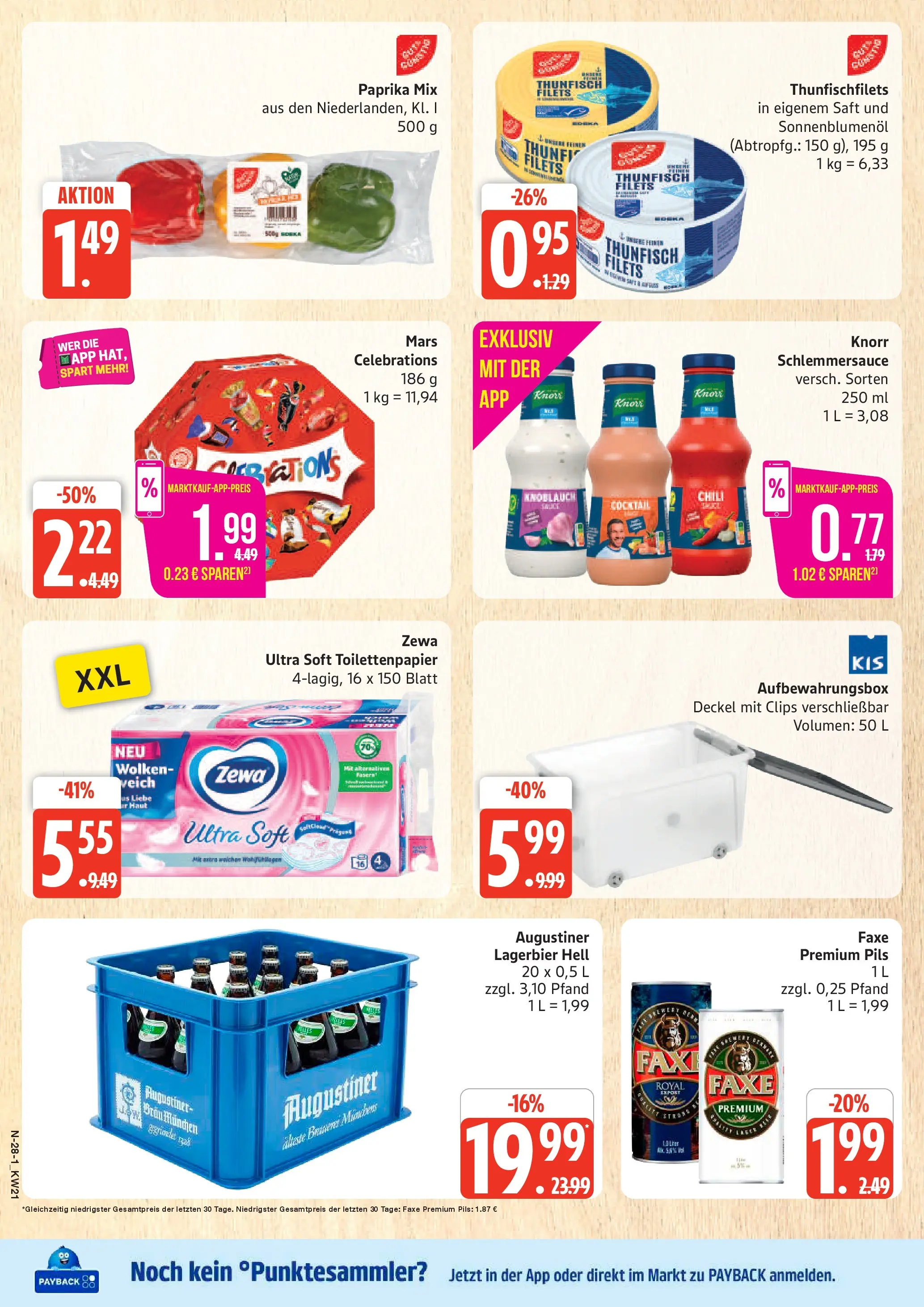 Marktkauf Prospekt Neuenkirchen (ab 17.05.2026) » Angebote online | Seite: 28 | Produkte: Box, Zewa, Paprika, Toilettenpapier