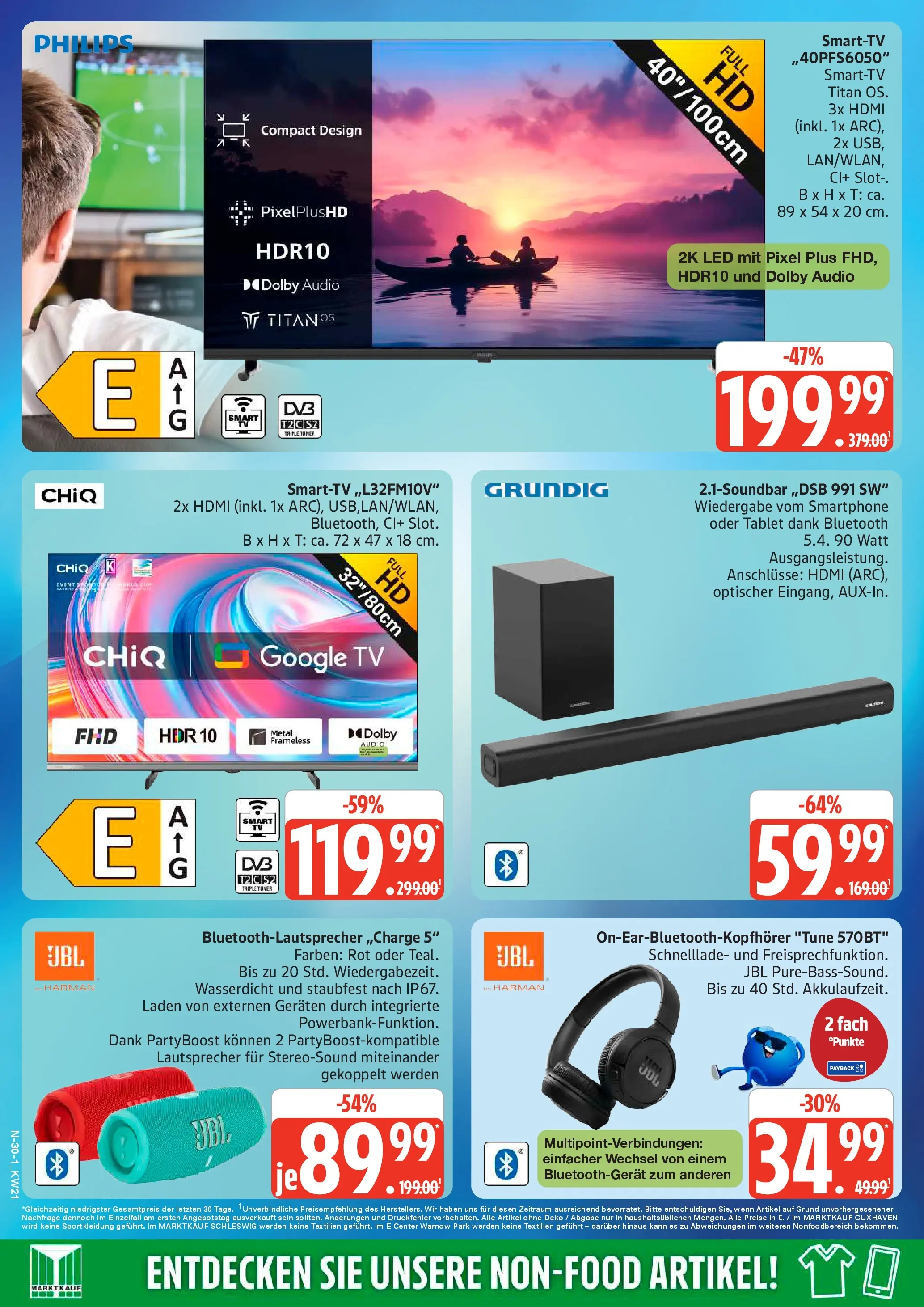 Edeka prospekt Schleswig	 (ab 17.05.2026) » Angebote Online | Seite: 30 | Produkte: Philips, Smart TV, Smartphone, Audio