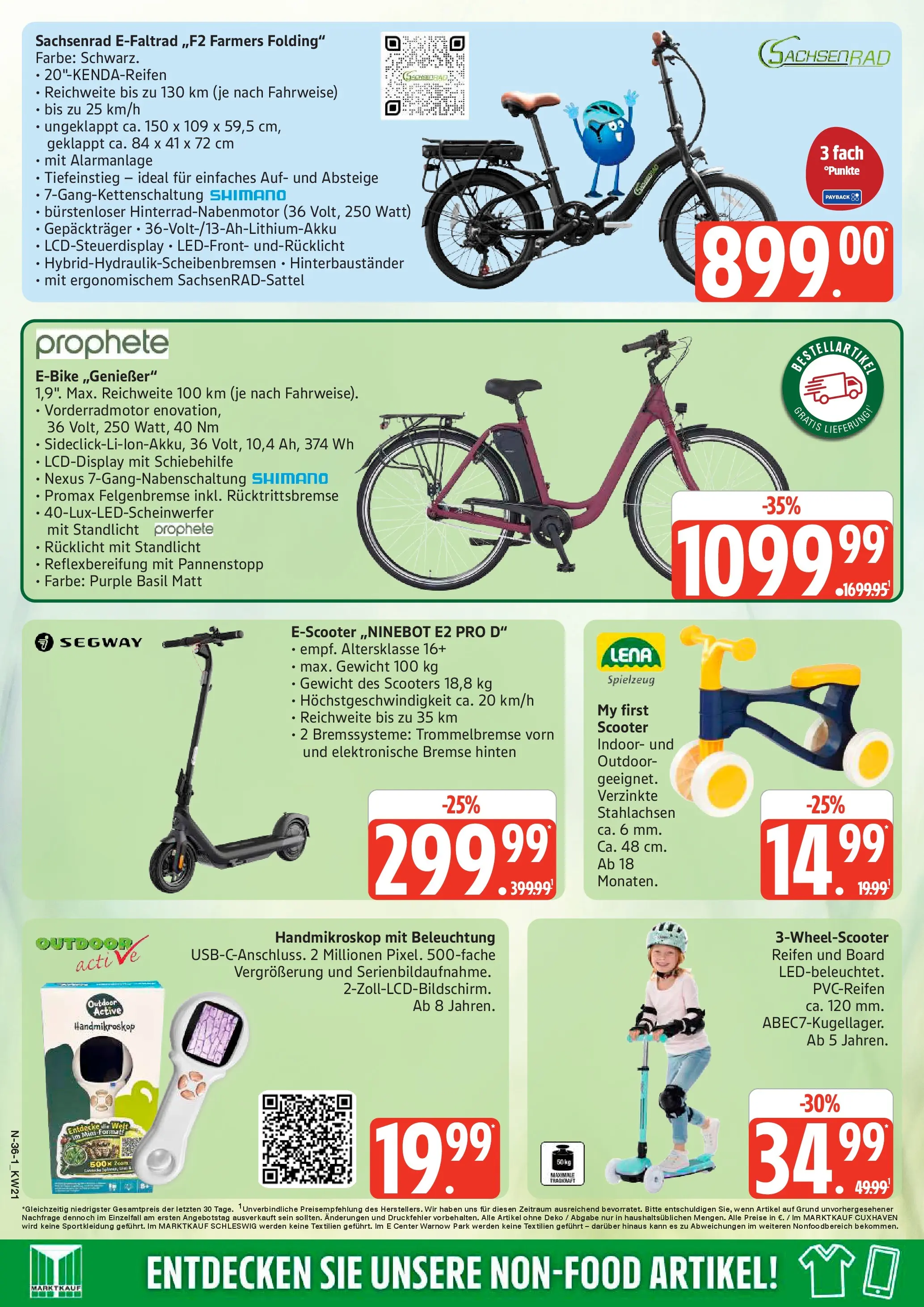 Edeka prospekt Schleswig	 (ab 17.05.2026) » Angebote Online | Seite: 36 | Produkte: Gewicht, E-Bike, Scooter, E-Scooter