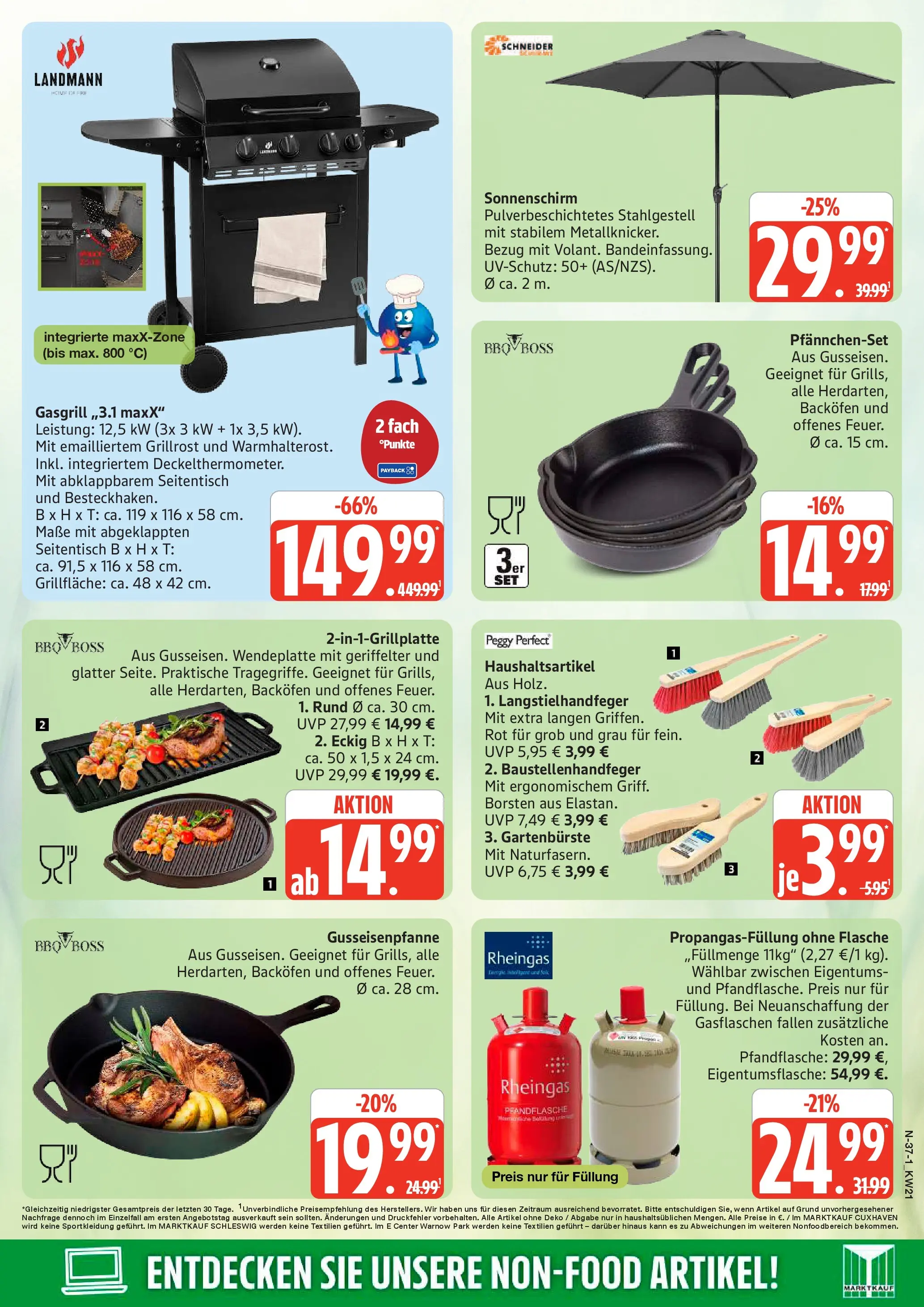 Edeka prospekt Schleswig	 (ab 17.05.2026) » Angebote Online | Seite: 37 | Produkte: Grill, Sonnenschirm, Backofen