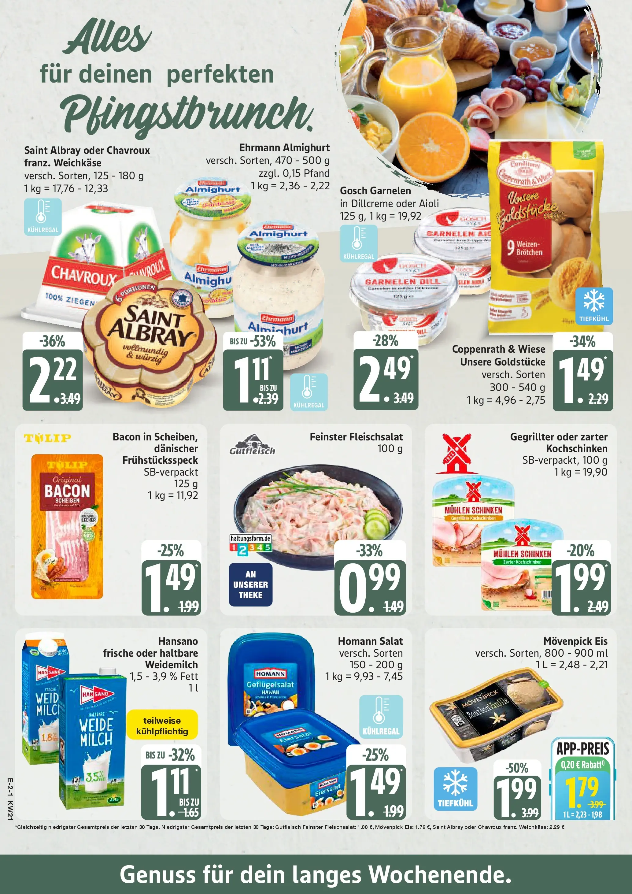 Edeka prospekt Bad Schwartau	 (ab 17.05.2026) » Angebote Online | Seite: 2 | Produkte: Milch, Theke, Movenpick eis, Dill