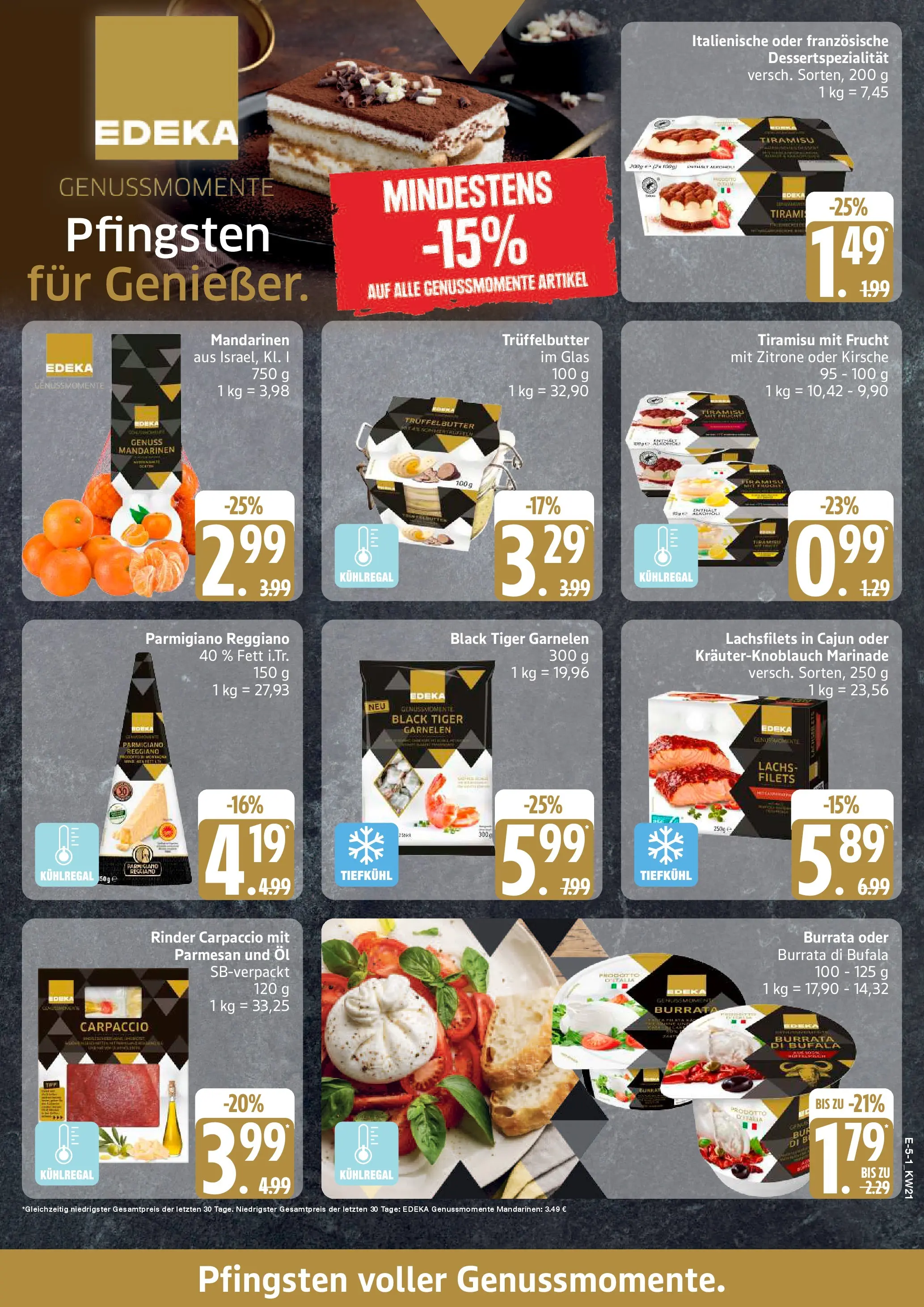 Edeka prospekt Bad Schwartau	 (ab 17.05.2026) » Angebote Online | Seite: 5 | Produkte: Butter, Öl, Mandarinen, Burrata