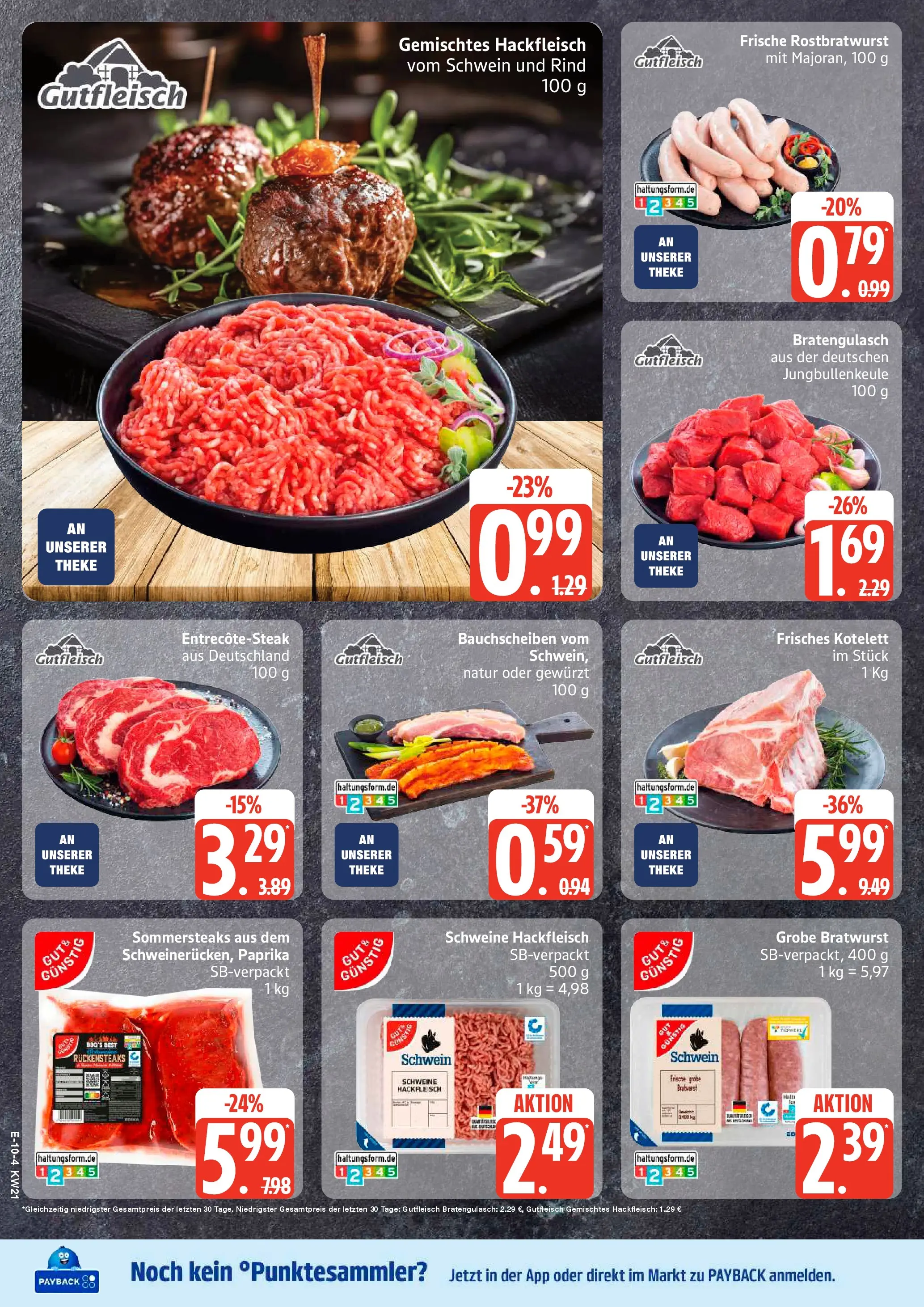 Edeka prospekt Rostock	 (ab 17.05.2026) » Angebote Online | Seite: 11 | Produkte: Bratwurst, Paprika, Steak, Hackfleisch