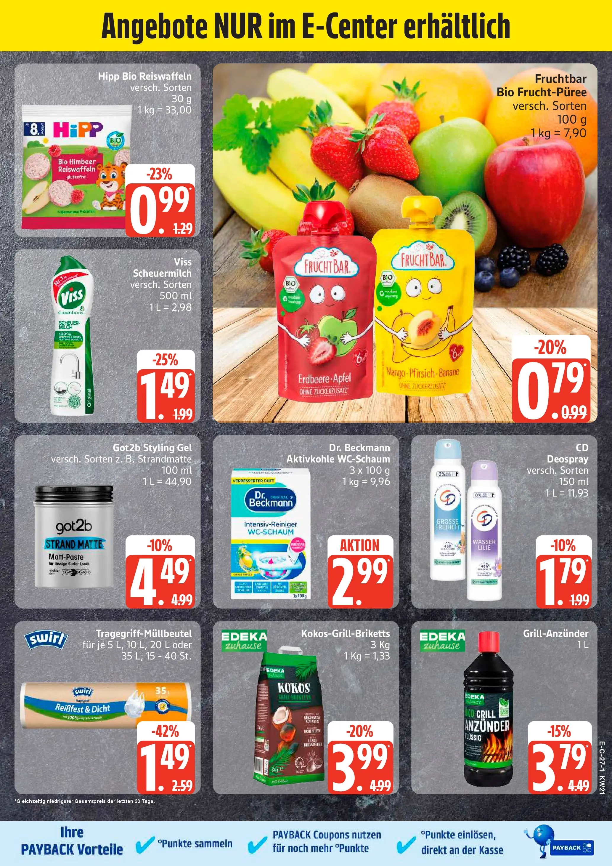 Edeka prospekt Elmshorn	 (ab 17.05.2026) » Angebote Online | Seite: 27 | Produkte: Milch, Duft, Wasser, Pfirsich