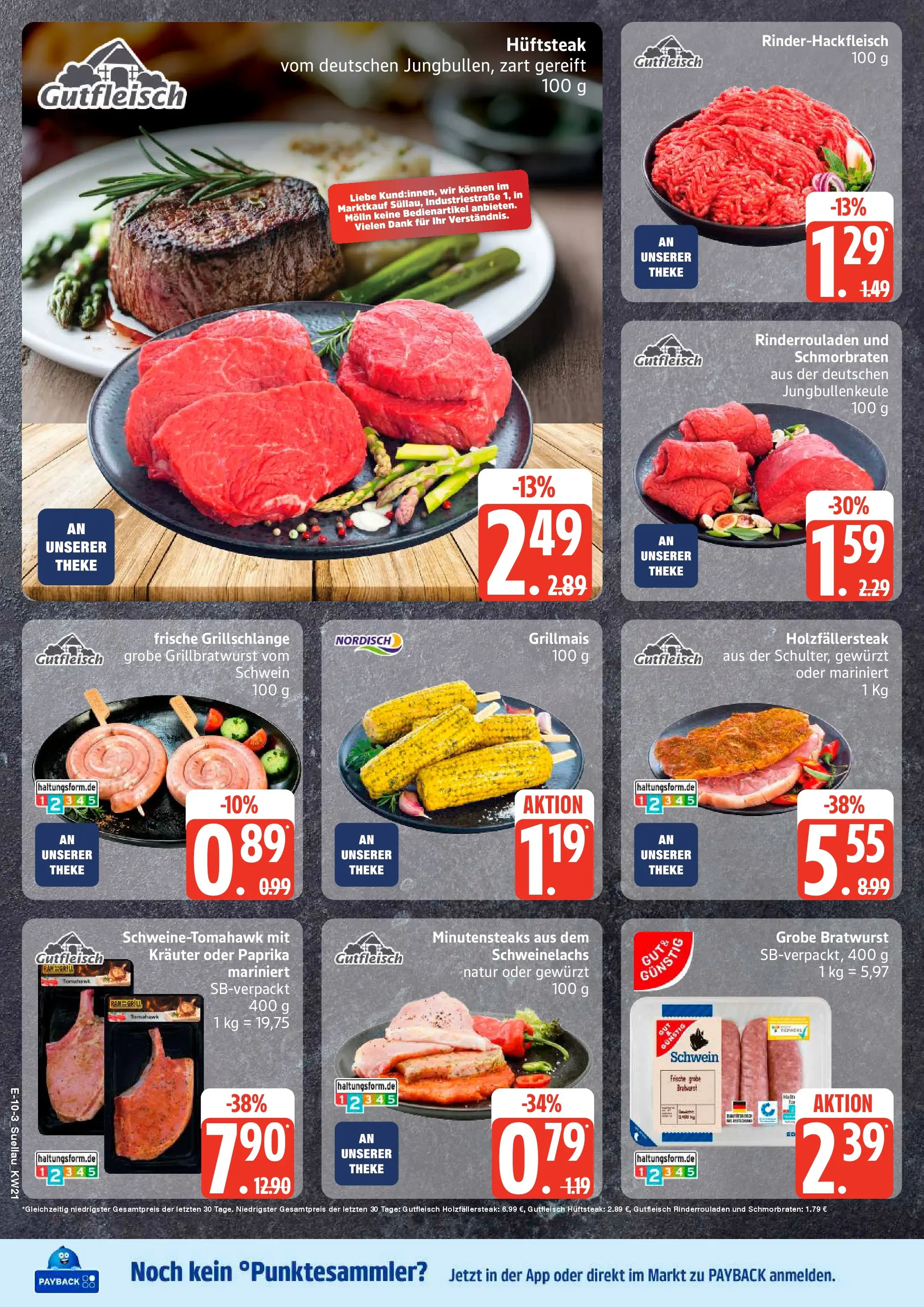 Edeka prospekt Ratzeburg	 (ab 17.05.2026) » Angebote Online | Seite: 10 | Produkte: Theke, Bratwurst, Paprika, Steak
