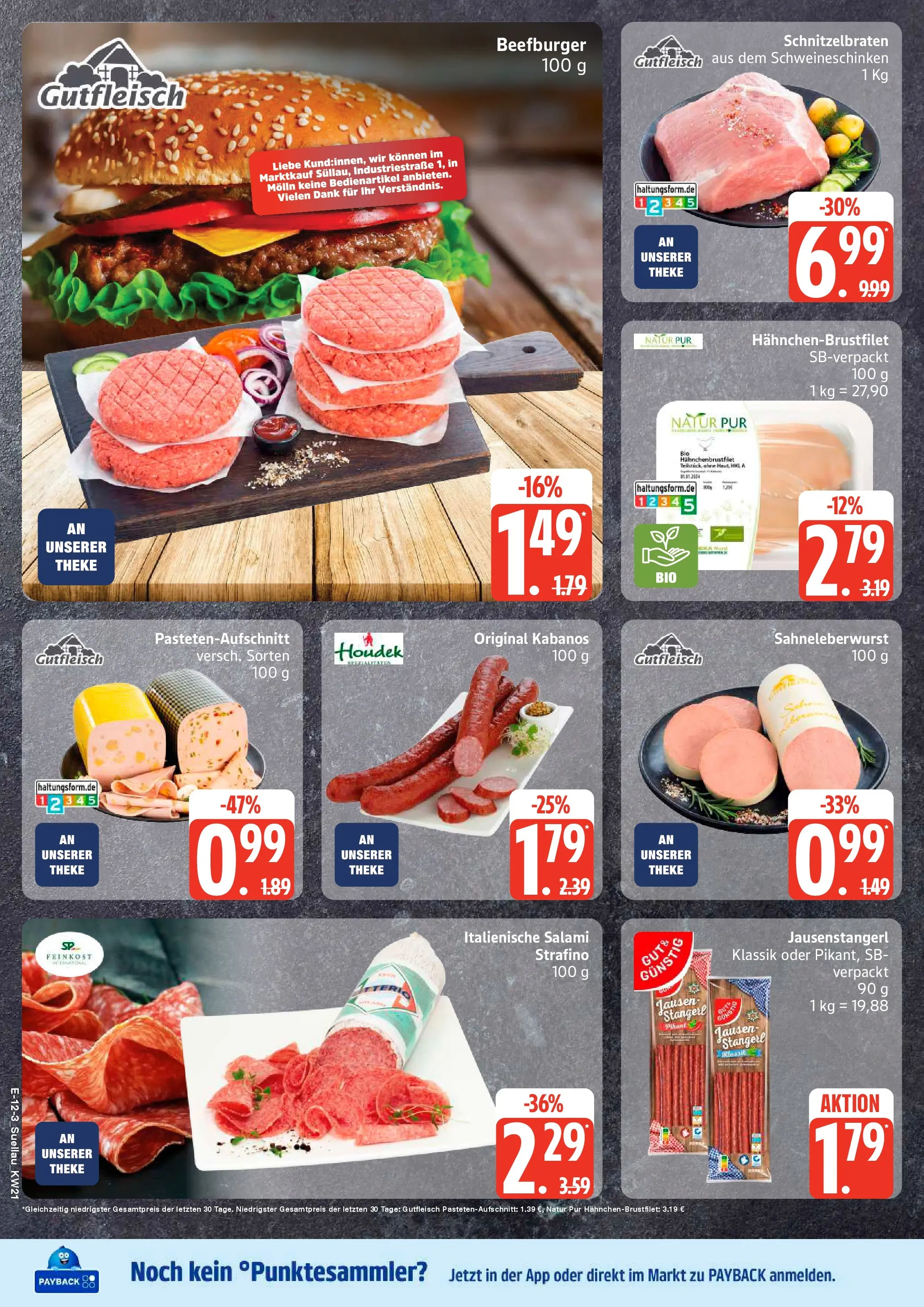 Edeka prospekt Ratzeburg	 (ab 17.05.2026) » Angebote Online | Seite: 12 | Produkte: Theke, Salami