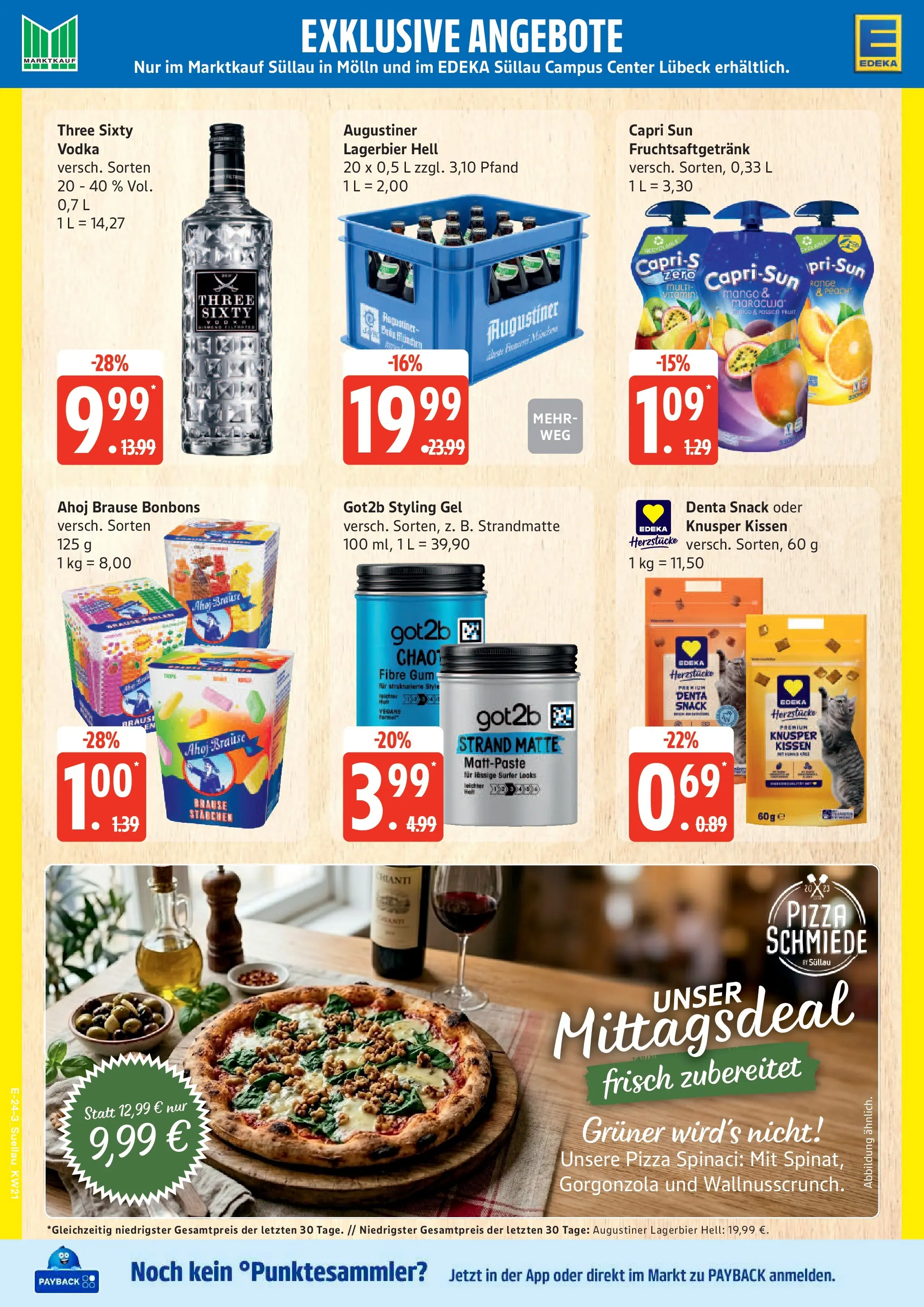 Edeka prospekt Ratzeburg	 (ab 17.05.2026) » Angebote Online | Seite: 24 | Produkte: Capri sun, Kissen, Pizza, Vodka