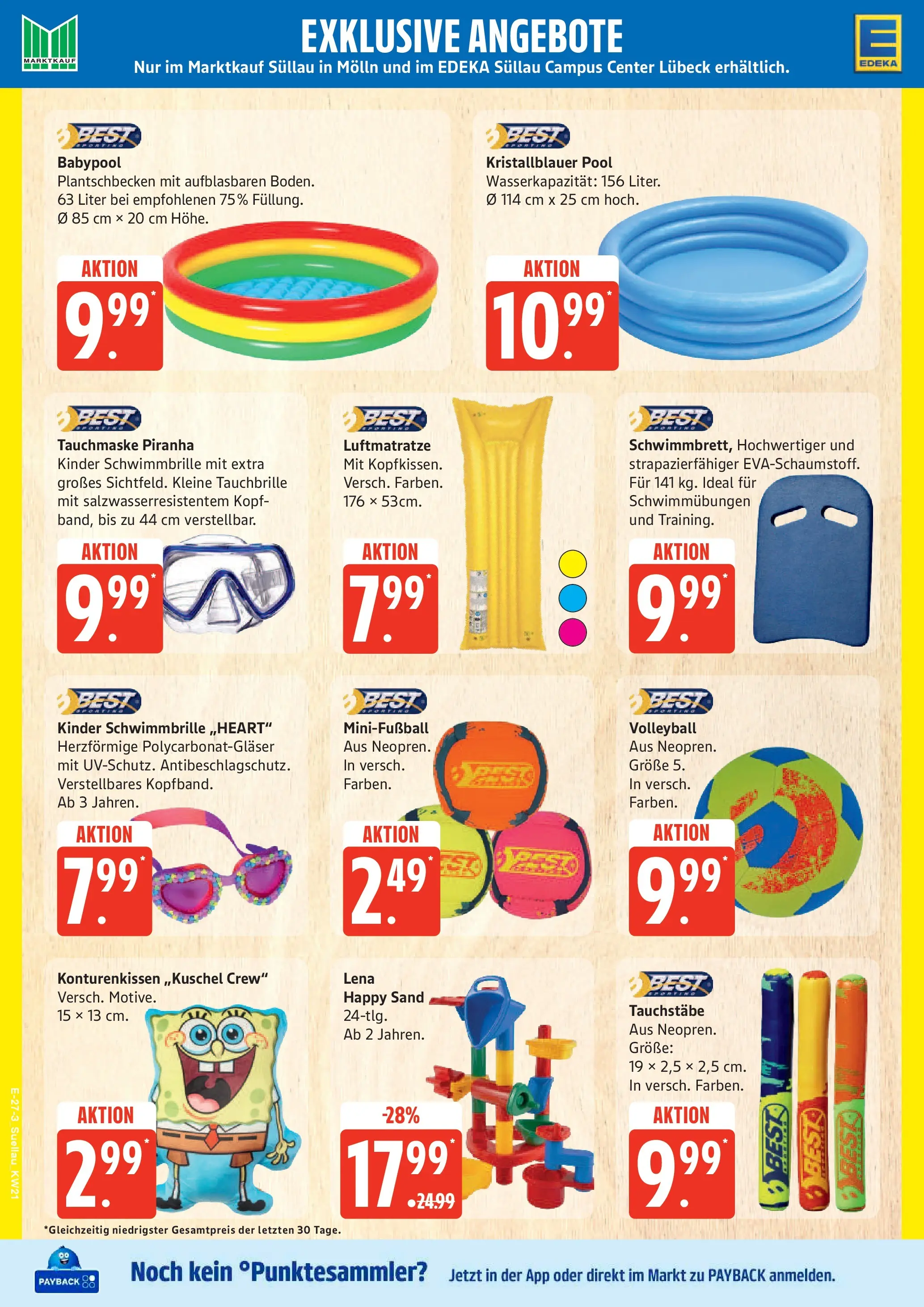 Edeka prospekt Ratzeburg	 (ab 17.05.2026) » Angebote Online | Seite: 27 | Produkte: Schwimmbrille, Football, Volleyball
