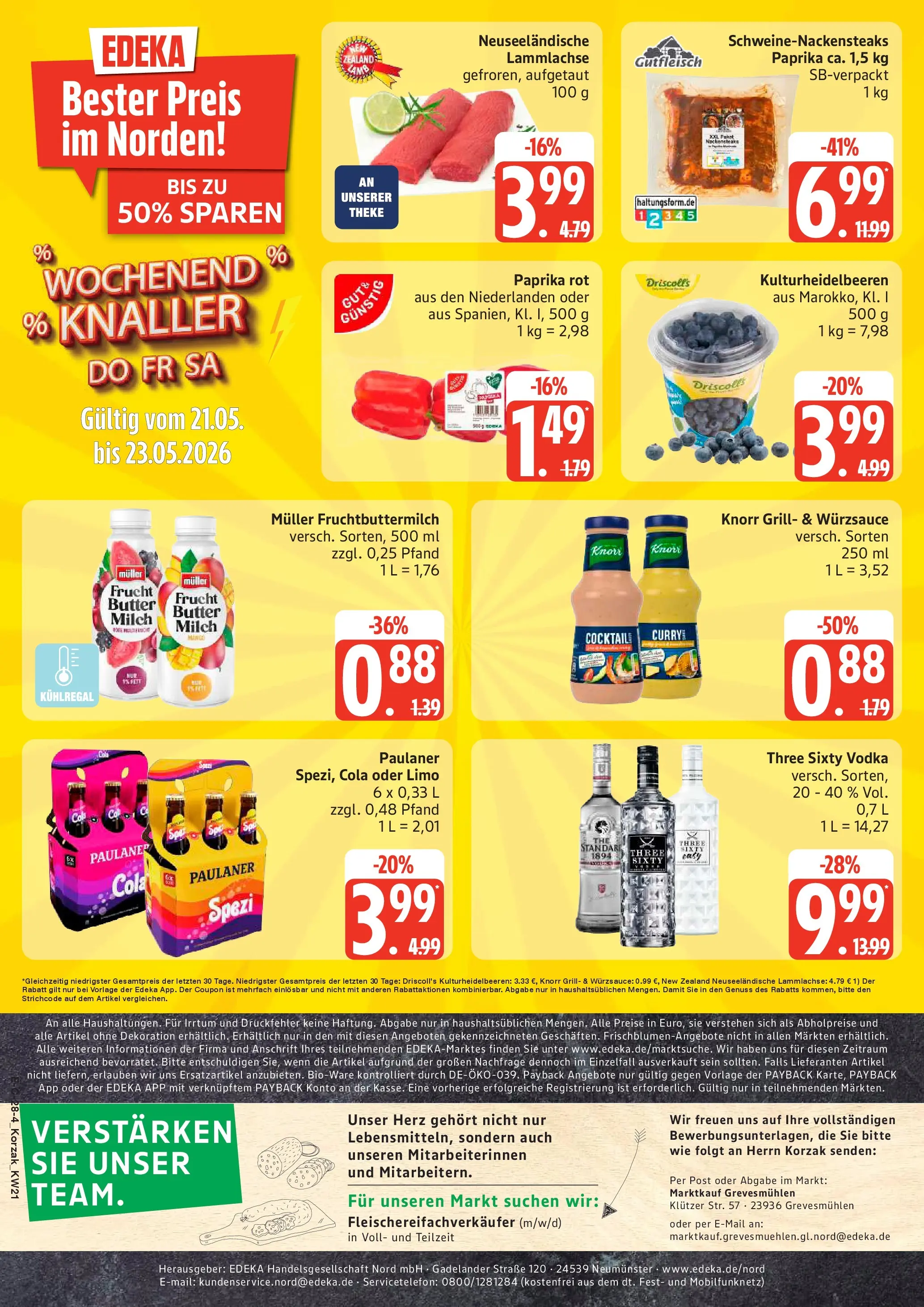 Marktkauf Prospekt Grevesmühlen (ab 17.05.2026) » Angebote online | Seite: 27 | Produkte: Theke, Knorr, Paprika, Vodka