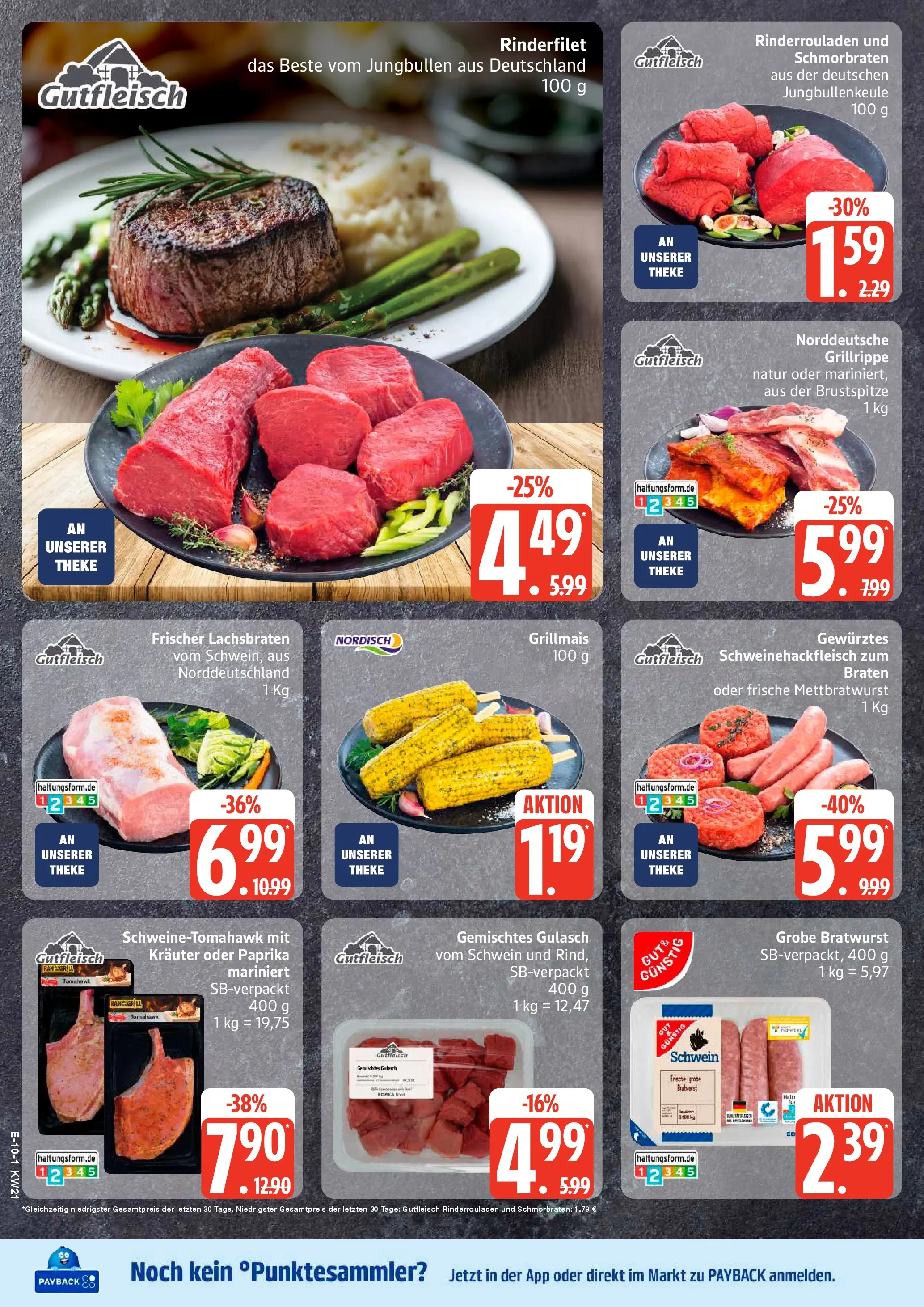 Edeka prospekt Neu Wulmstorf	 (ab 17.05.2026) » Angebote Online | Seite: 11 | Produkte: Rinderrouladen, Rinderfilet, Bratwurst, Paprika