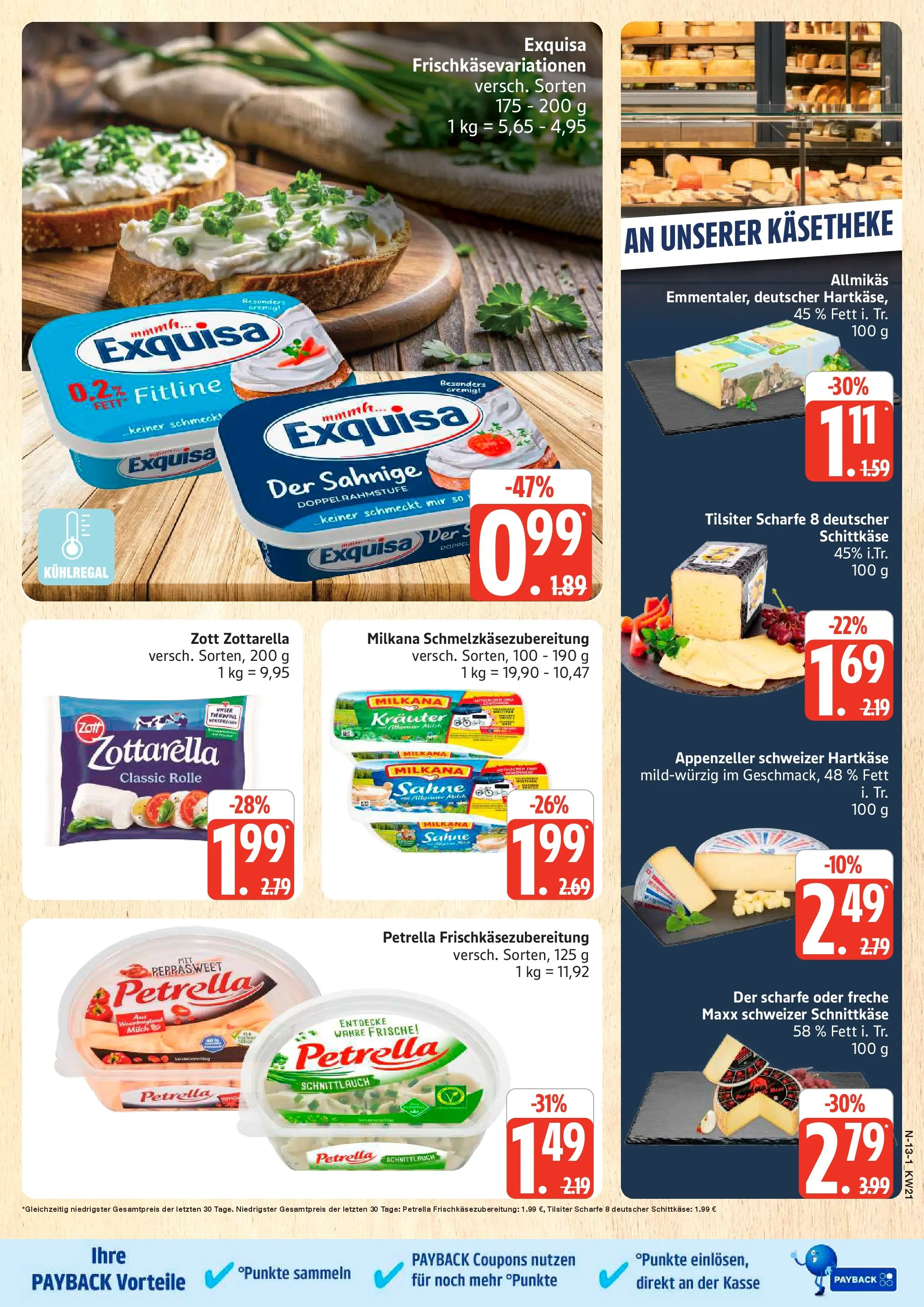 Edeka prospekt Schleswig	 (ab 17.05.2026) » Angebote Online | Seite: 13 | Produkte: Milch, Milkana, Exquisa, Sahne