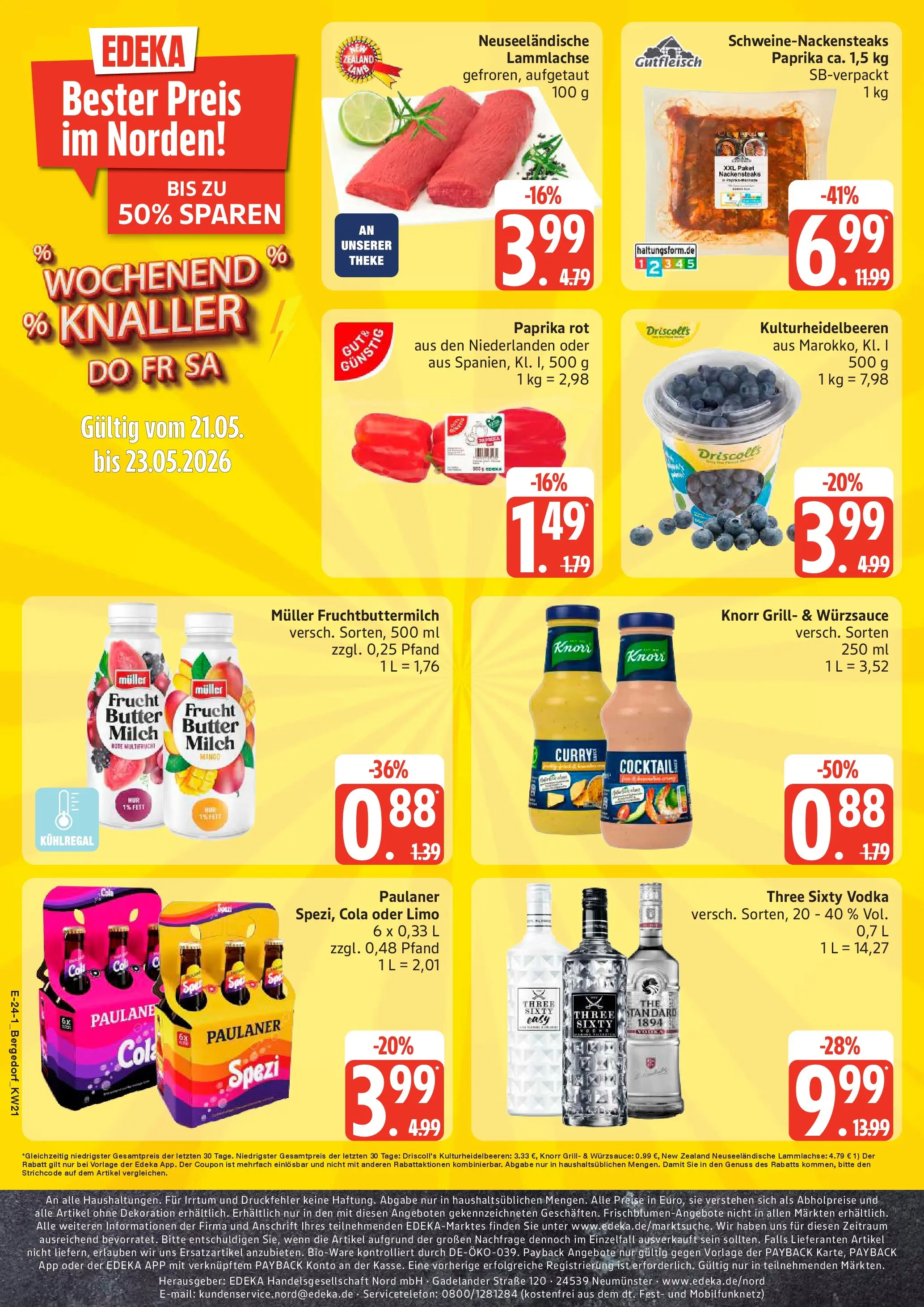 Edeka prospekt Hamburg	 (ab 17.05.2026) » Angebote Online | Seite: 24 | Produkte: Butter, Theke, Paprika, Paulaner