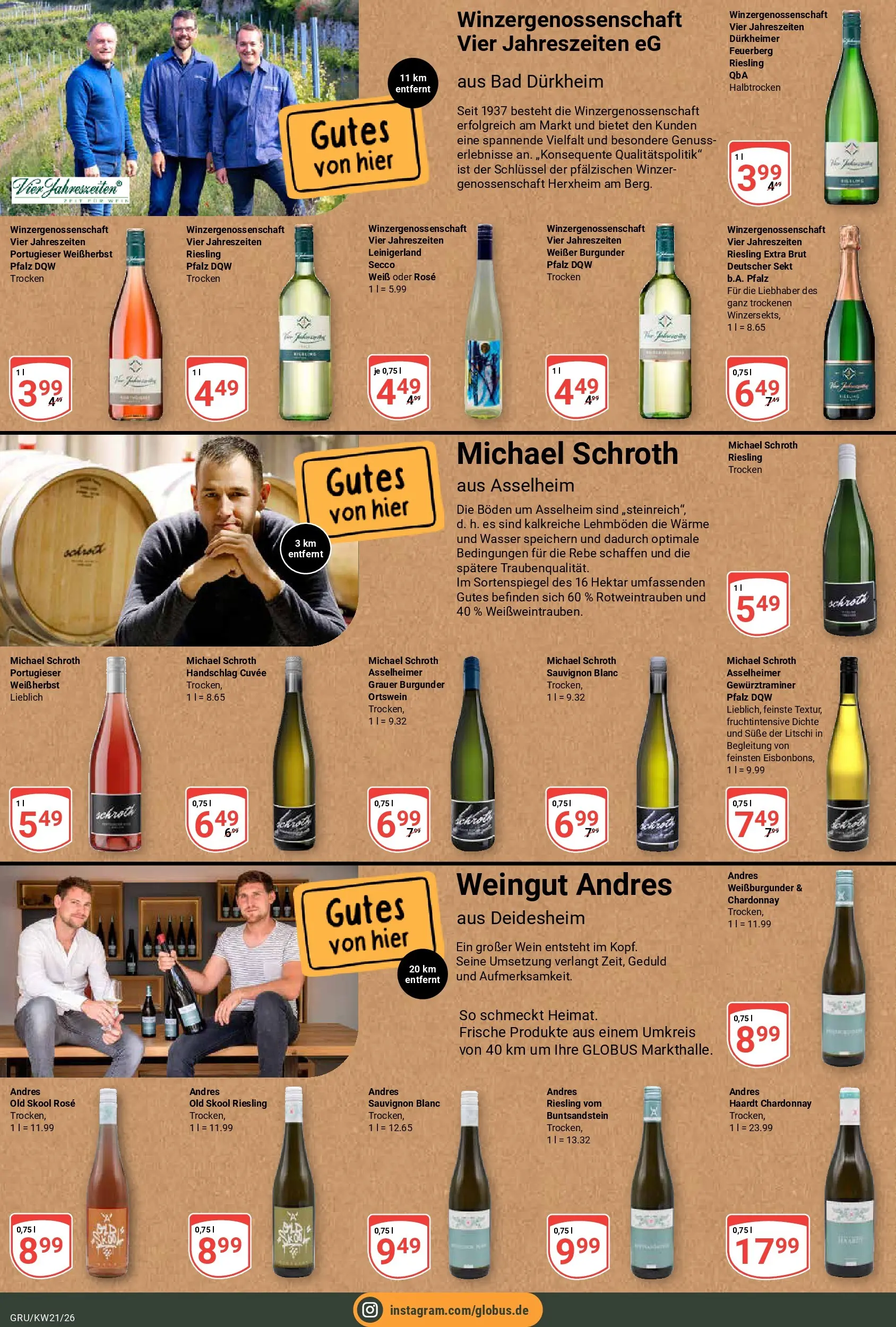 Globus Prospekt Grünstadt	 (ab 17.05.2026) » Angebote online | Seite: 16 | Produkte: Sekt, Bad, Wasser, Wein