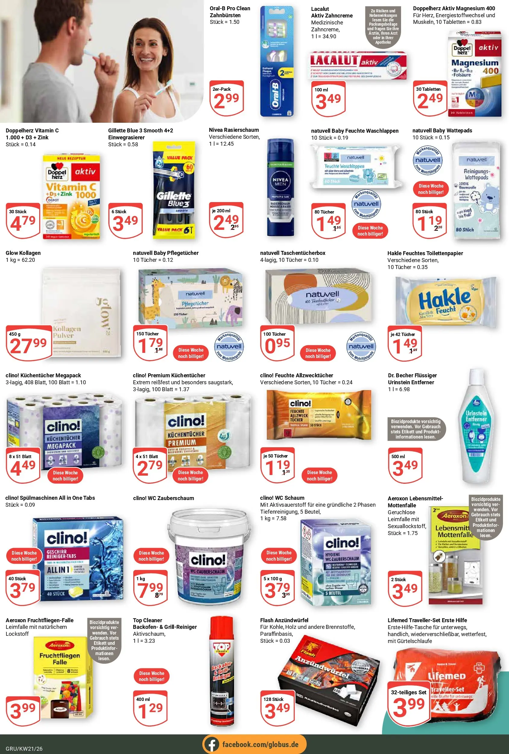 Globus Prospekt Grünstadt	 (ab 17.05.2026) » Angebote online | Seite: 22 | Produkte: Rasierschaum, Backofen, Toilettenpapier, Feuchtes Toilettenpapier