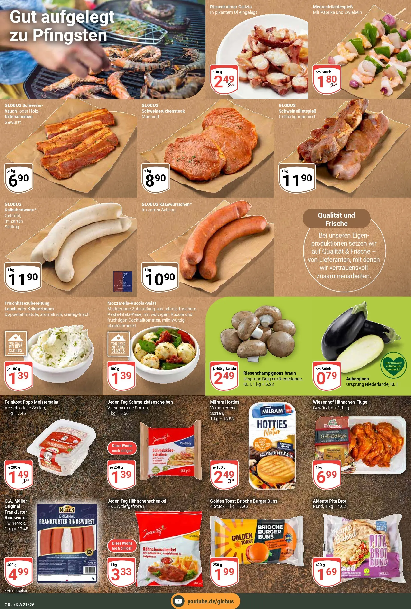 Globus Prospekt Grünstadt	 (ab 17.05.2026) » Angebote online | Seite: 23 | Produkte: Grill, Käse, Toast, Burger