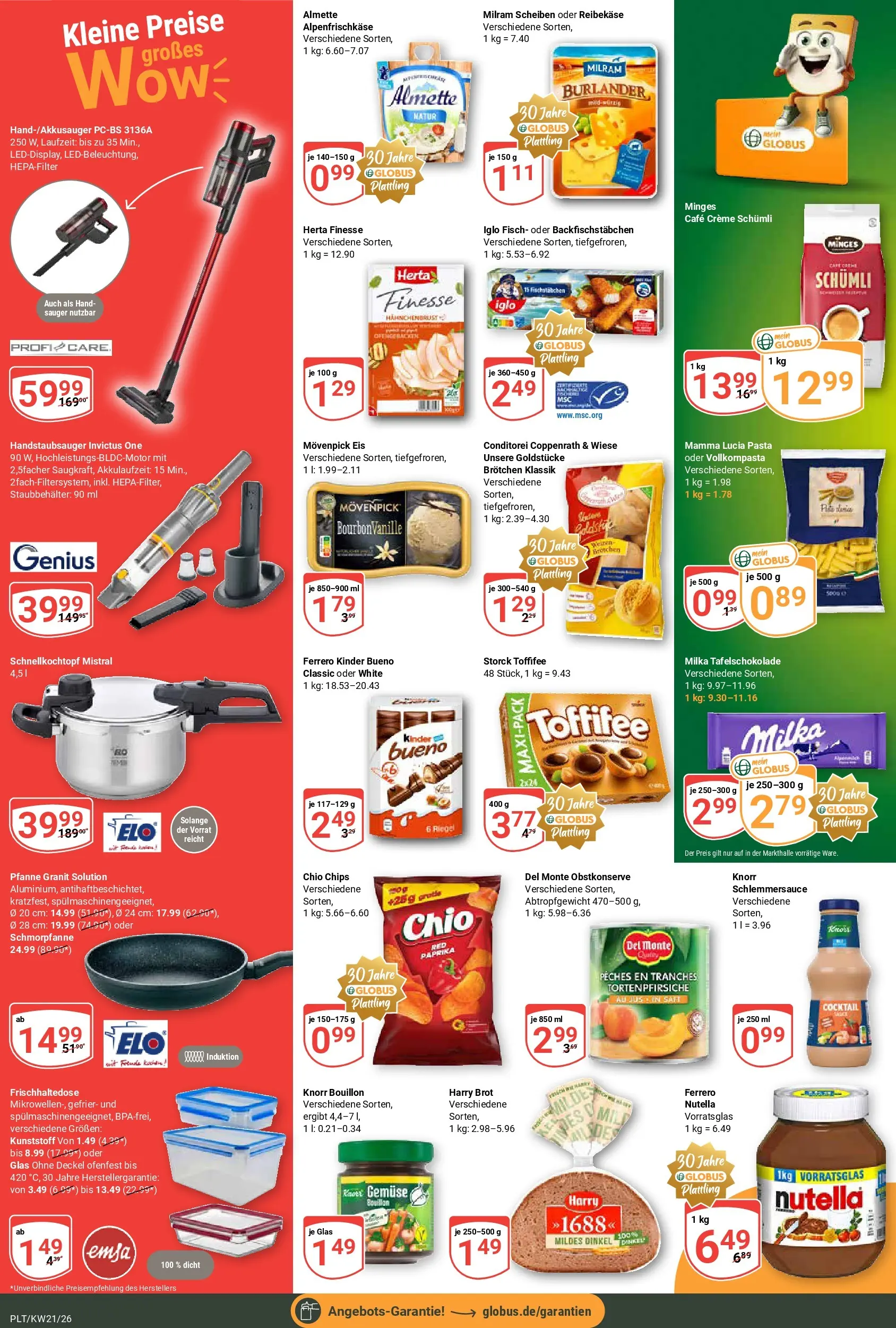 Globus Prospekt Plattling	 (ab 17.05.2026) » Angebote online | Seite: 6 | Produkte: Iglo, Gemüse, Milram, Herta finesse
