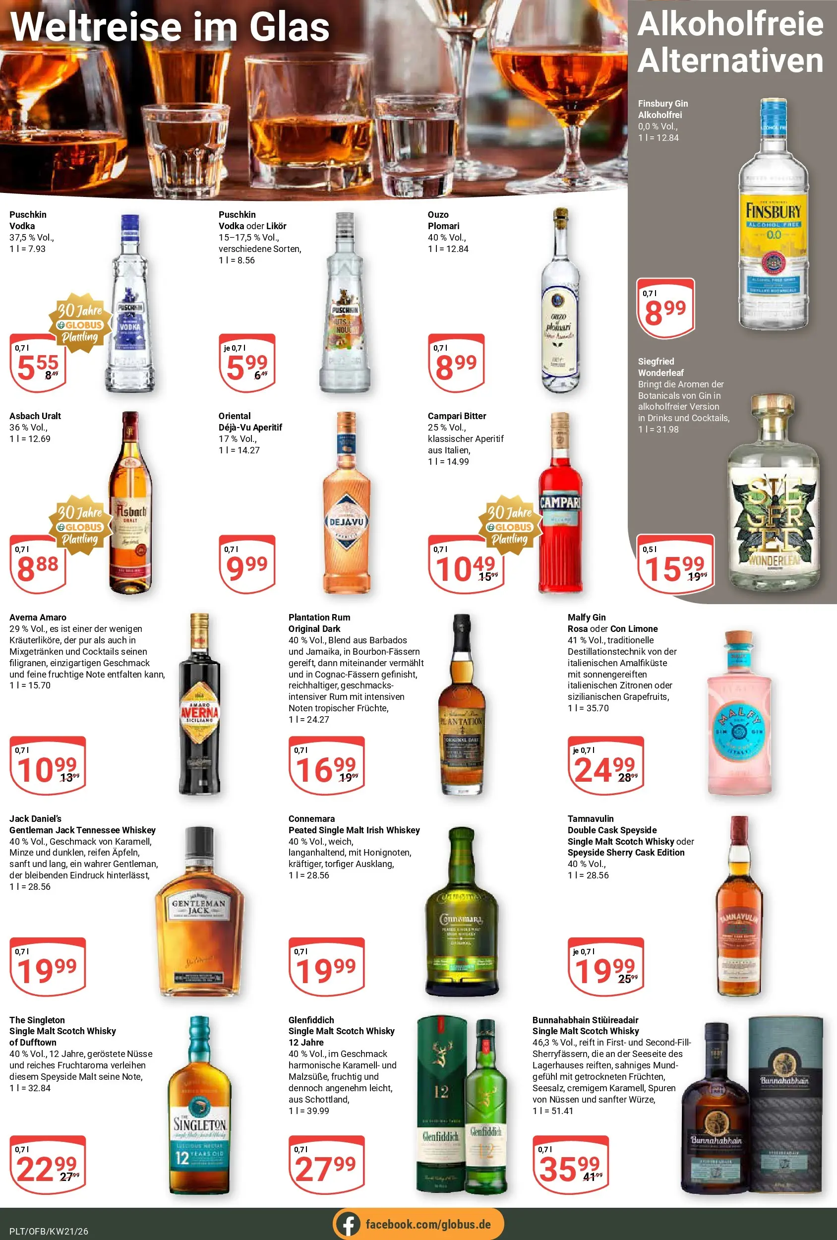 Globus Prospekt Plattling	 (ab 17.05.2026) » Angebote online | Seite: 20 | Produkte: Ouzo, Likör, Rum, Nüsse