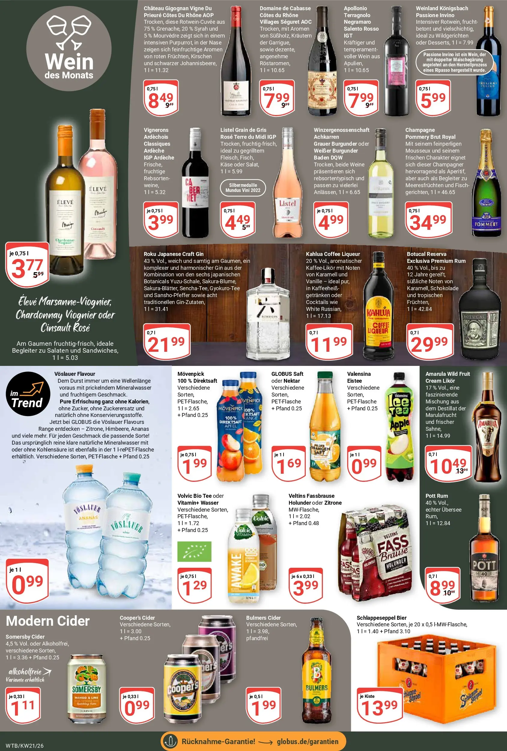 Globus Prospekt Wächtersbach	 (ab 17.05.2026) » Angebote online | Seite: 15 | Produkte: Schokolade, Fassbrause, Gin, Veltins