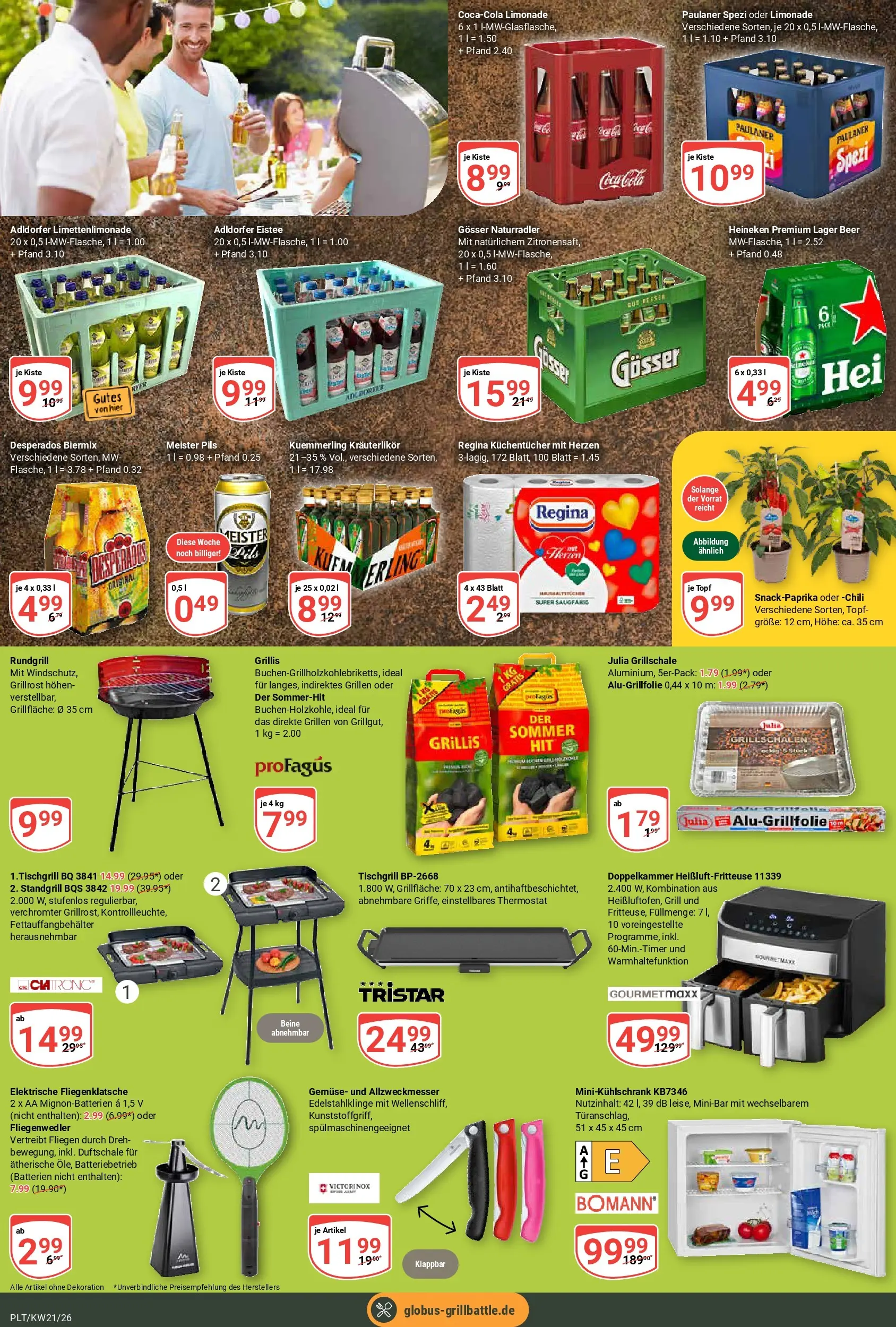 Globus Prospekt Plattling	 (ab 17.05.2026) » Angebote online | Seite: 26 | Produkte: Grill, Batterien, Pils, Chili