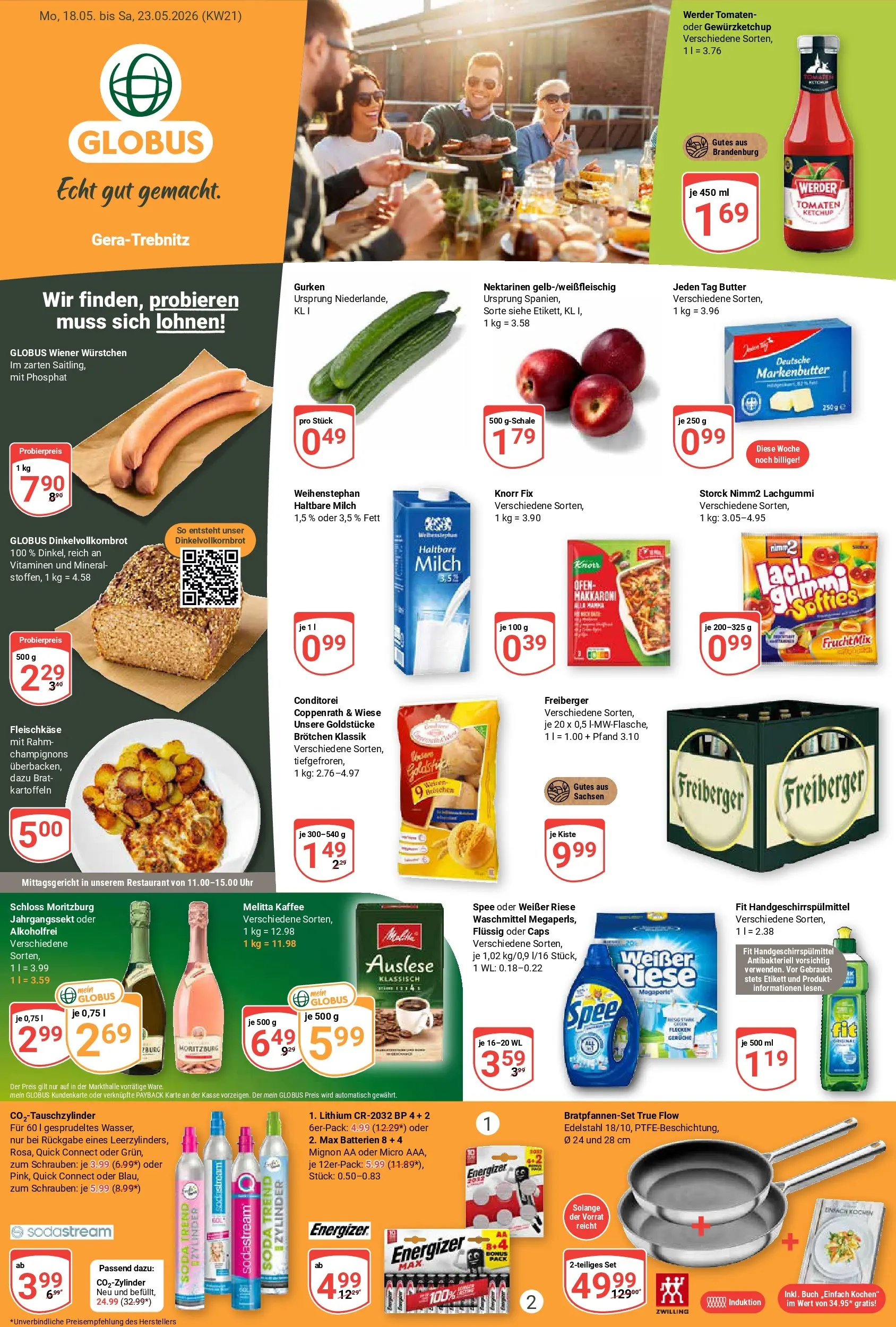 Globus Prospekt Gera	 (ab 17.05.2026) » Angebote online | Seite: 4 | Produkte: Wiener wurstchen, Kaffee, Kartoffeln, Ketchup
