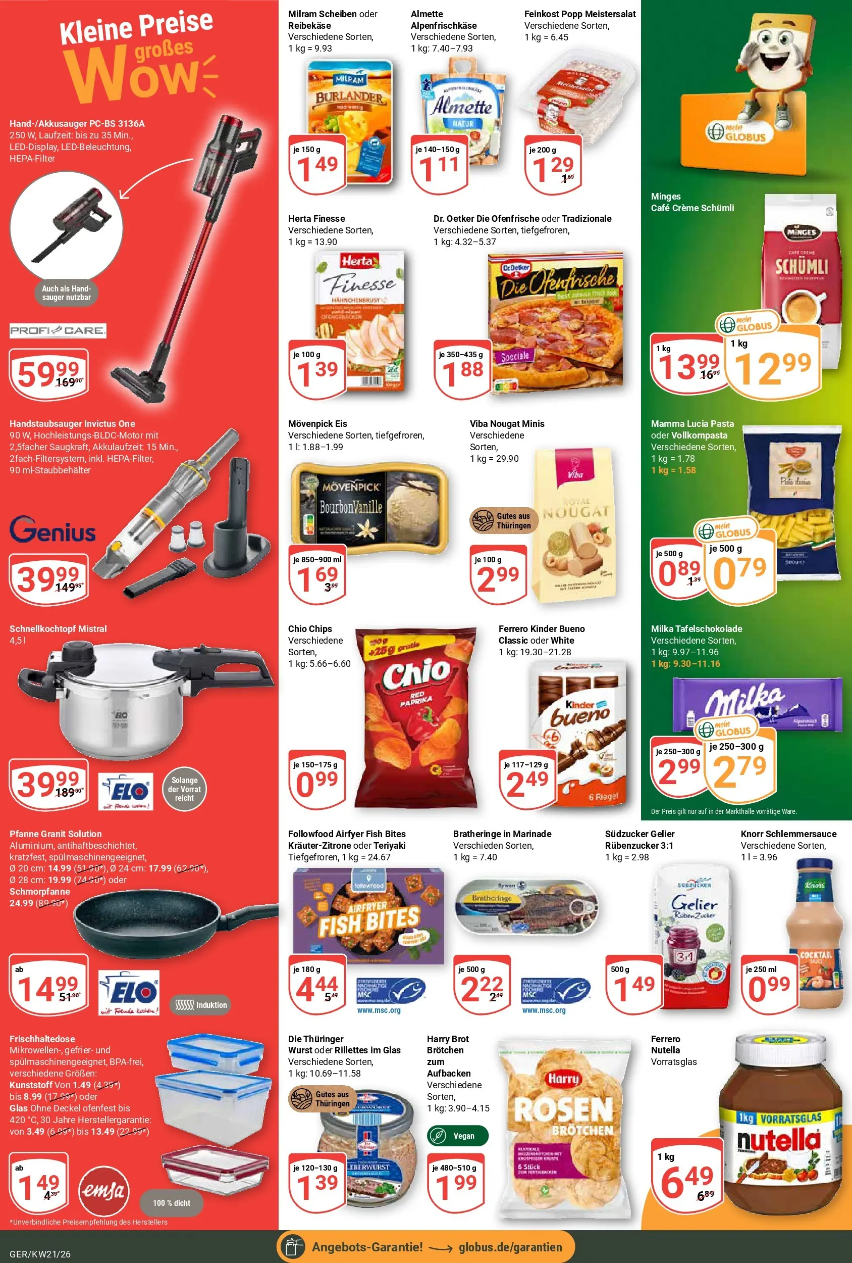 Globus Prospekt Gera	 (ab 17.05.2026) » Angebote online | Seite: 5 | Produkte: Kinder bueno, Ofenfrische, Movenpick eis, Bourbon