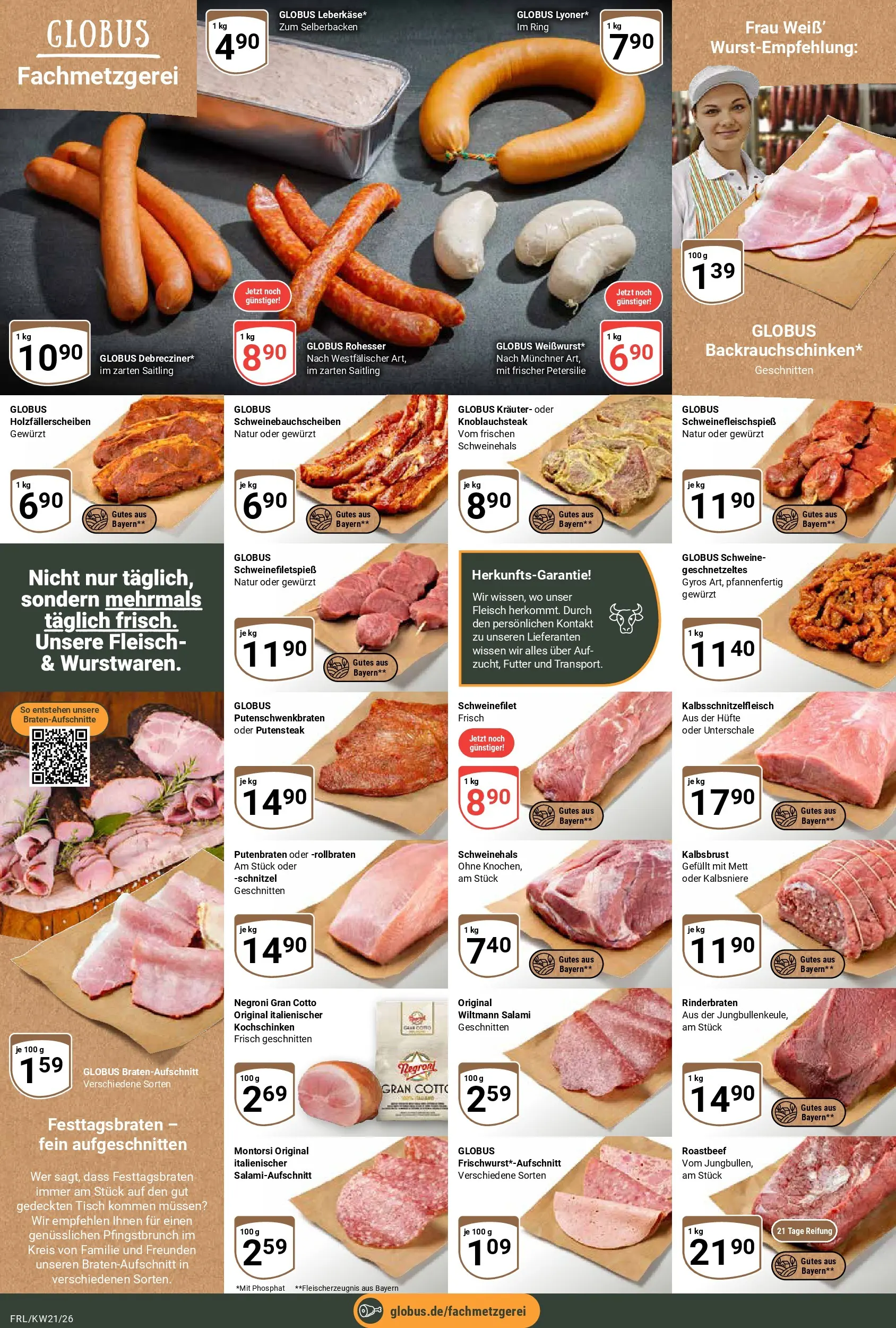Globus Prospekt Freilassing	 (ab 17.05.2026) » Angebote online | Seite: 7 | Produkte: Tisch, Roastbeef, Petersilie, Fleisch
