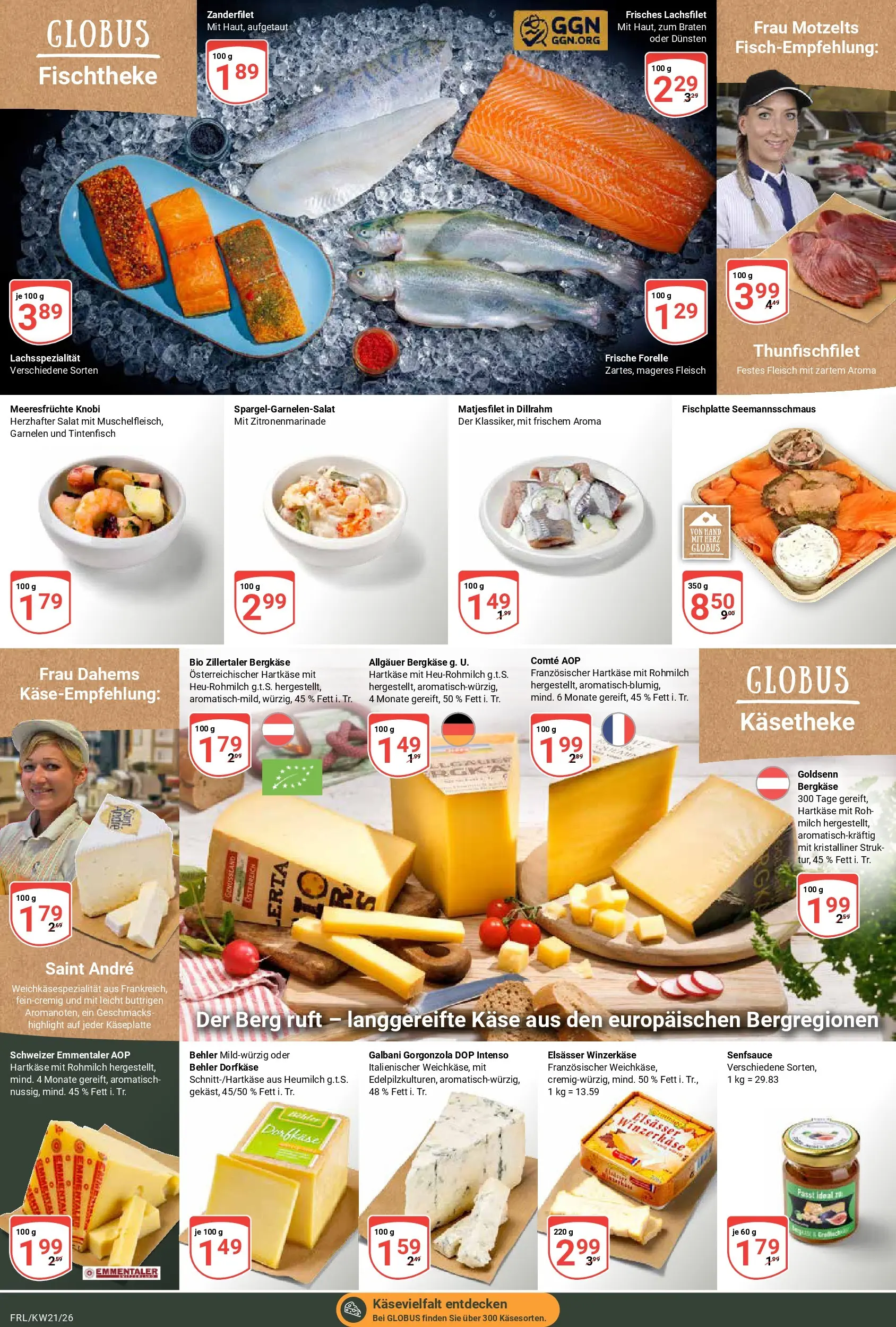 Globus Prospekt Freilassing	 (ab 17.05.2026) » Angebote online | Seite: 8 | Produkte: Käse, Garnelen, Meeresfrüchte, Fleisch