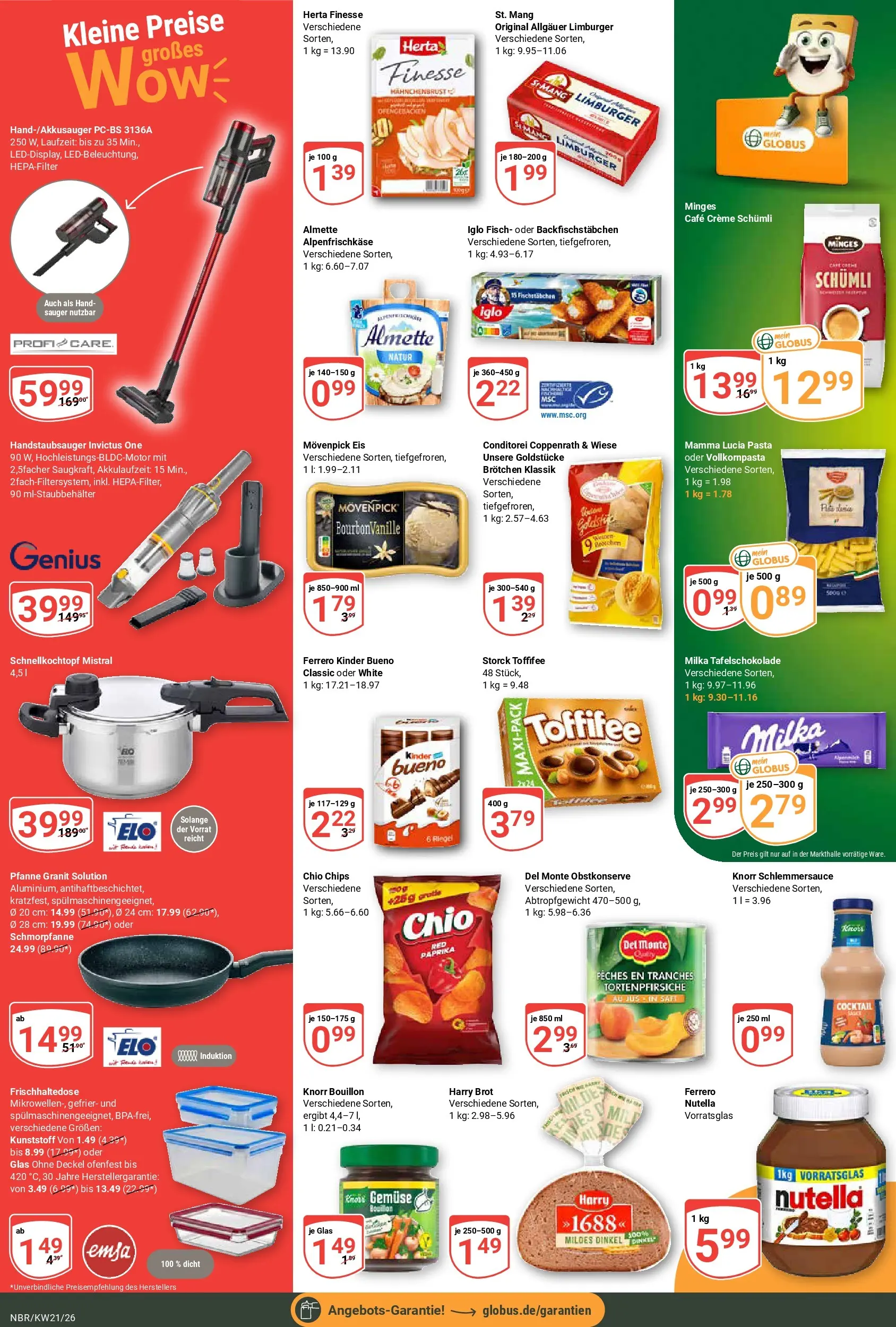 Globus Prospekt Neubrandenburg	 (ab 17.05.2026) » Angebote online | Seite: 2 | Produkte: Almette, Gemüse, Pasta, Eis