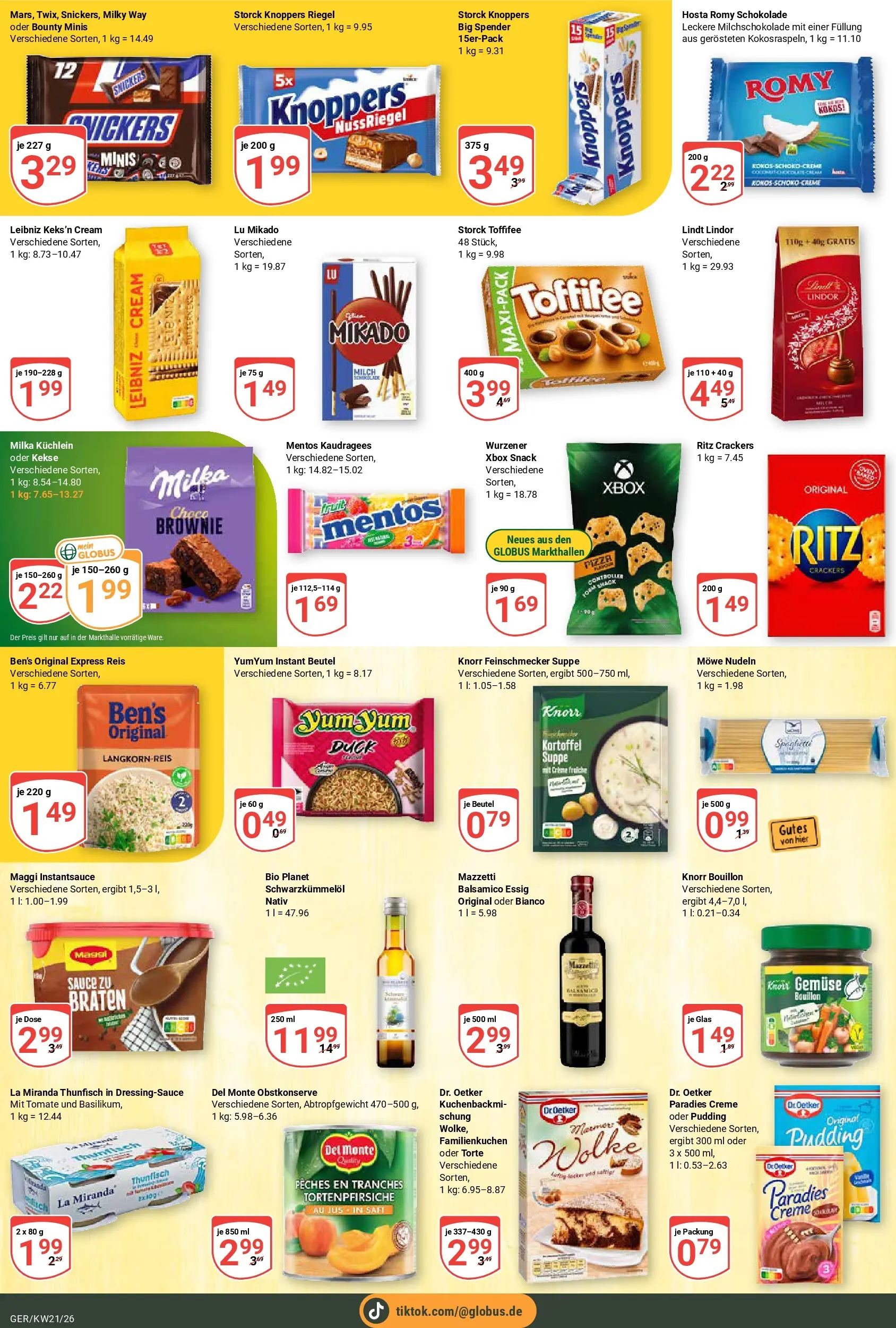 Globus Prospekt Gera	 (ab 17.05.2026) » Angebote online | Seite: 17 | Produkte: Essig, Knorr, Knoppers, Lindt