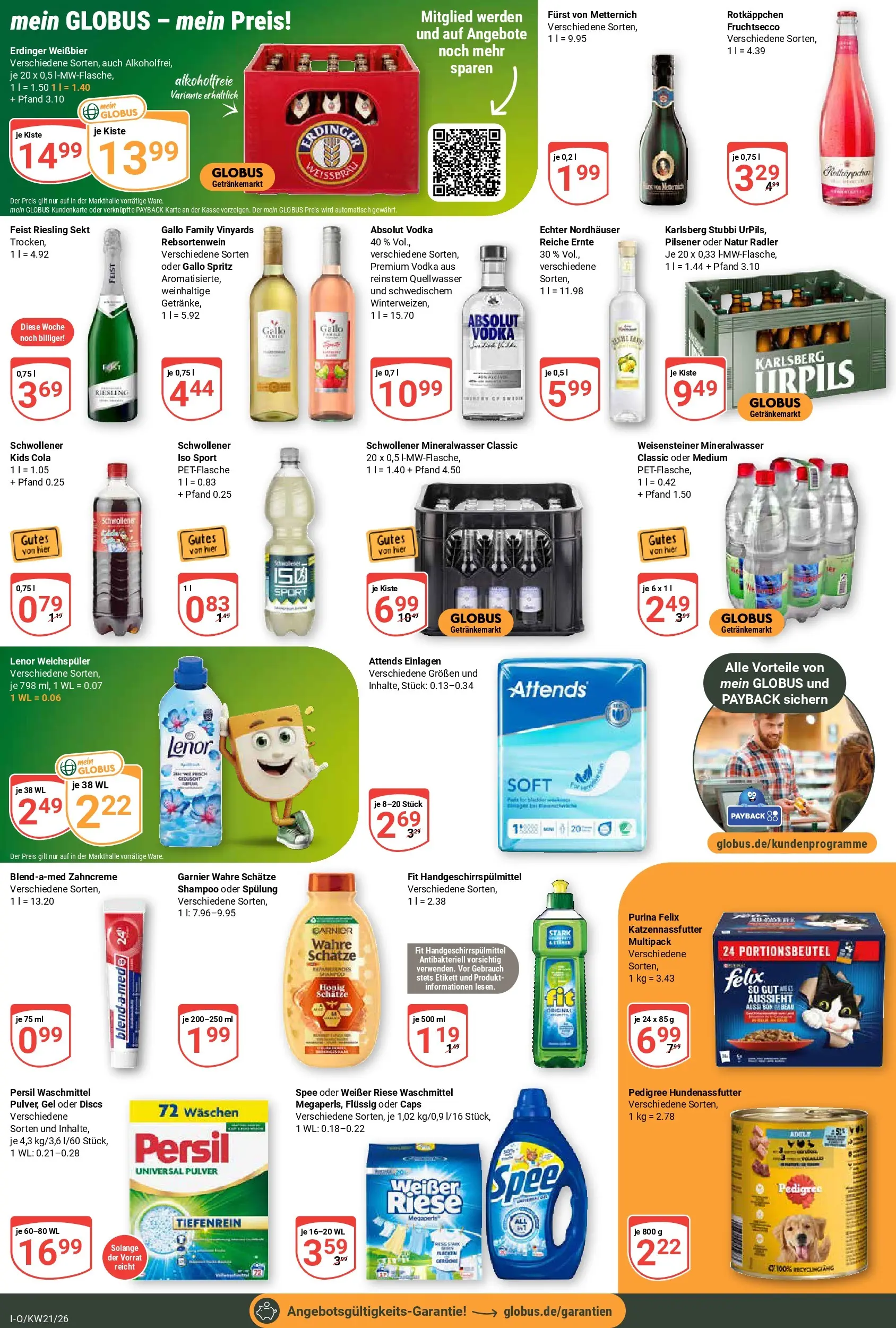 Globus Prospekt Idar-Oberstein	 (ab 17.05.2026) » Angebote online | Seite: 5 | Produkte: Erdinger, Weißbier, Rotkäppchen, Vodka