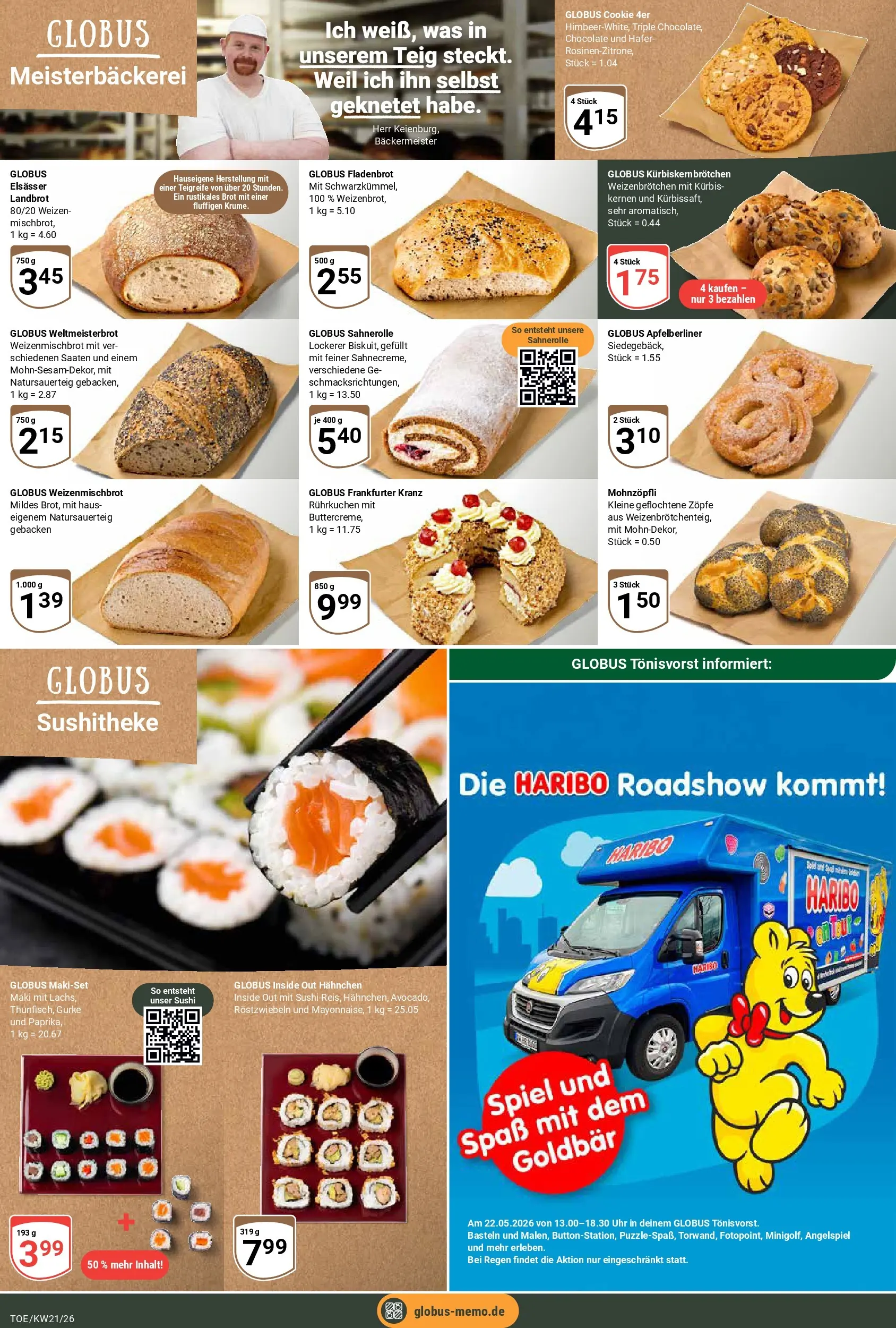 Globus Prospekt Tönisvorst	 (ab 17.05.2026) » Angebote online | Seite: 5 | Produkte: Spiel, Haribo, Kürbis, Uhr