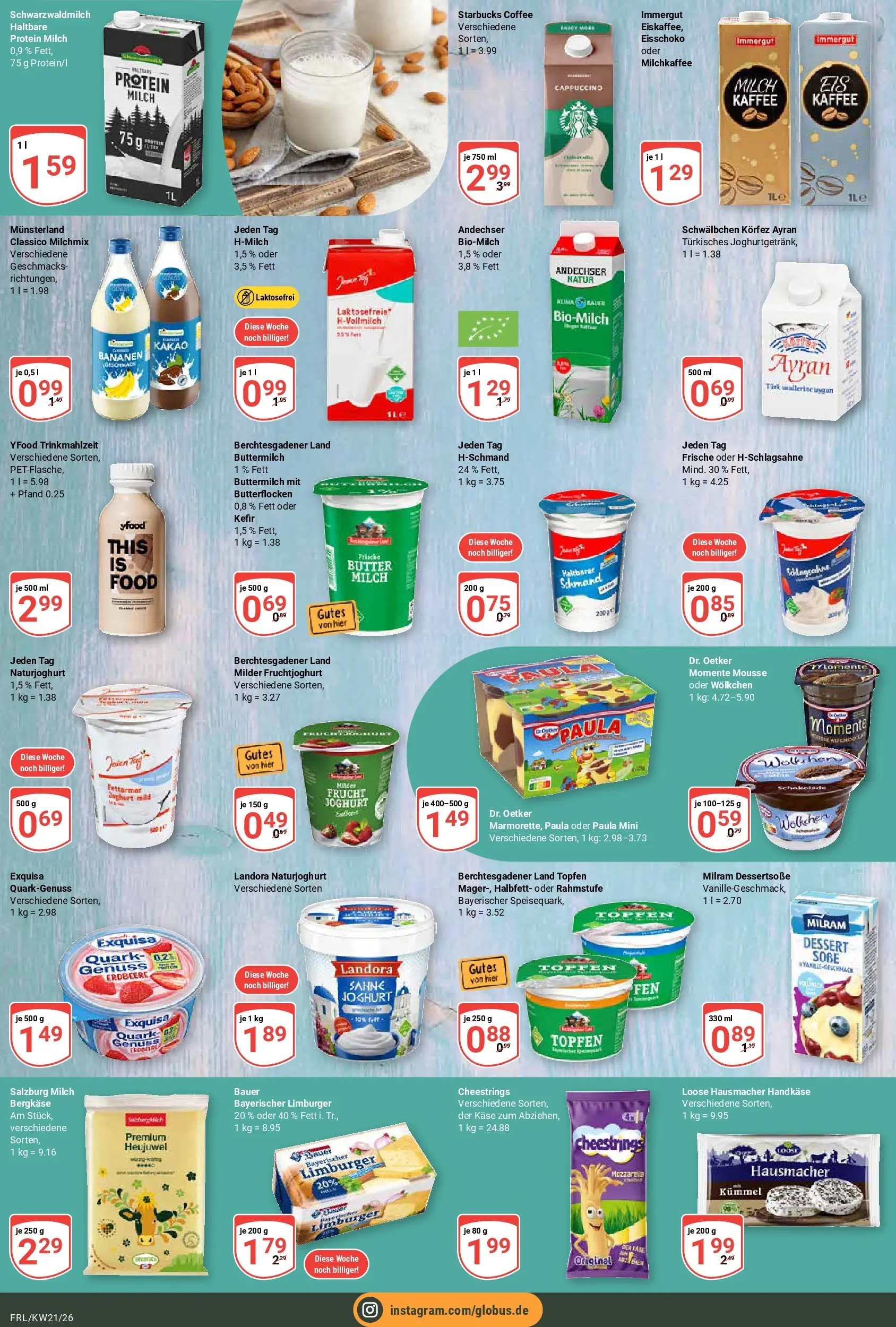Globus Prospekt Freilassing	 (ab 17.05.2026) » Angebote online | Seite: 11 | Produkte: Kaffee, Fruchtjoghurt, Exquisa, YFood