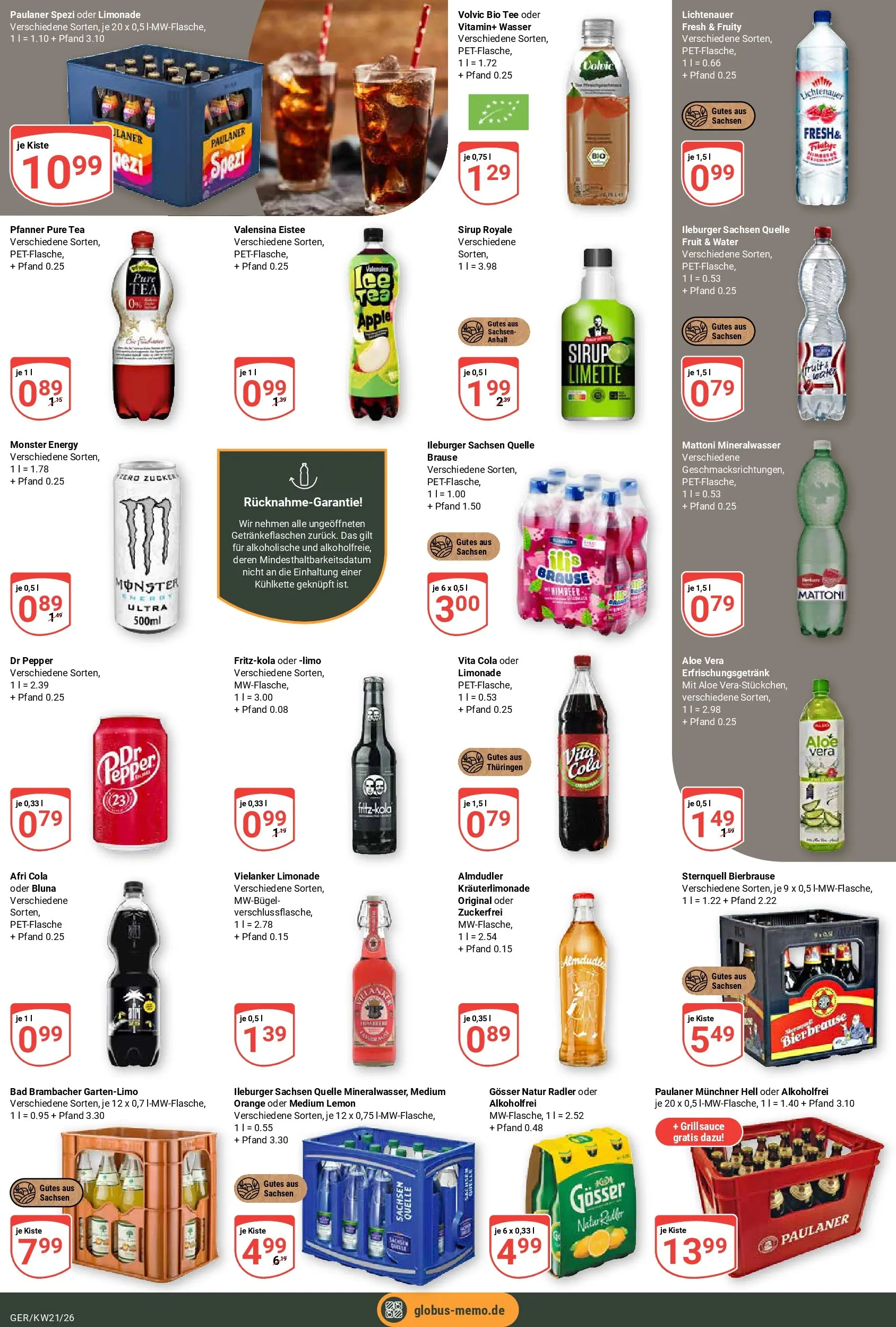 Globus Prospekt Gera	 (ab 17.05.2026) » Angebote online | Seite: 20 | Produkte: Sirup, Mineralwasser, Vita cola, Volvic