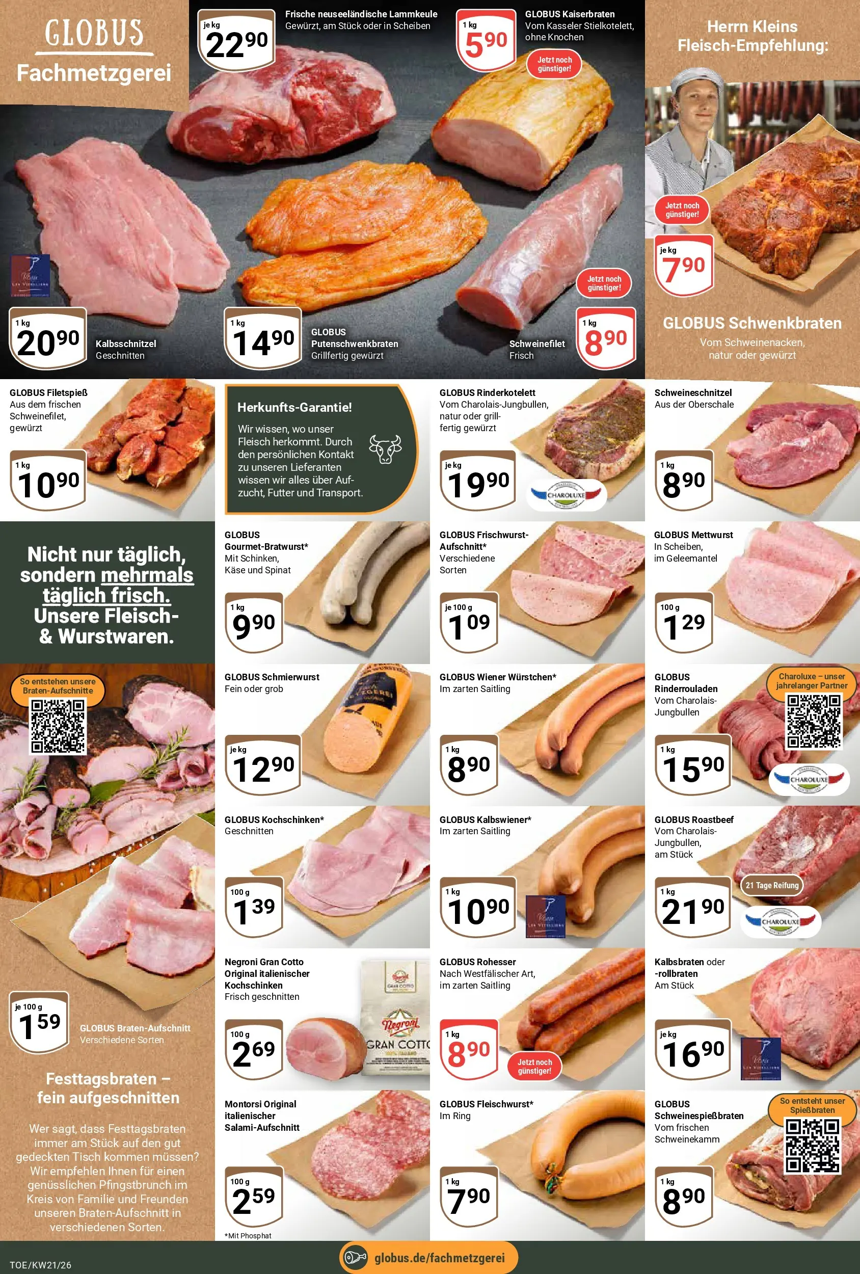 Globus Prospekt Tönisvorst	 (ab 17.05.2026) » Angebote online | Seite: 6 | Produkte: Rinderrouladen, Tisch, Schweinenacken, Fleisch