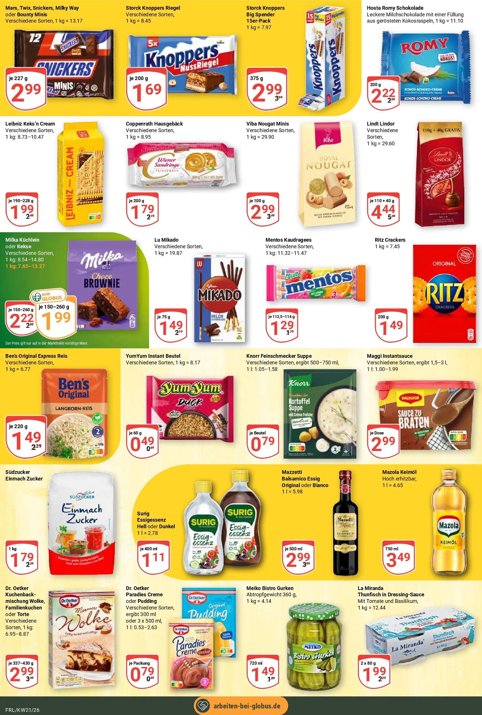 Globus Prospekt Freilassing	 (ab 17.05.2026) » Angebote online | Seite: 14 | Produkte: Maggi, Schokolade, Knorr, Kekse